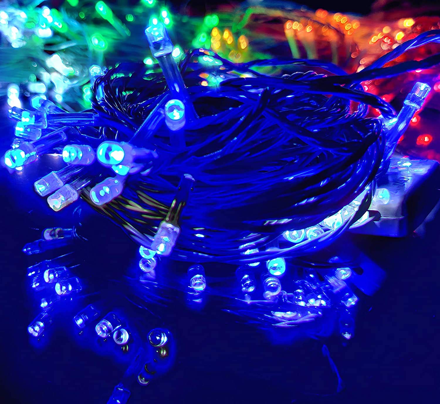 ascension  Blue Colour Pixel String Decoration Lights of 12 Meter 28 Serial Bulbs Decoration Lighting for Diwali Christmas Navra