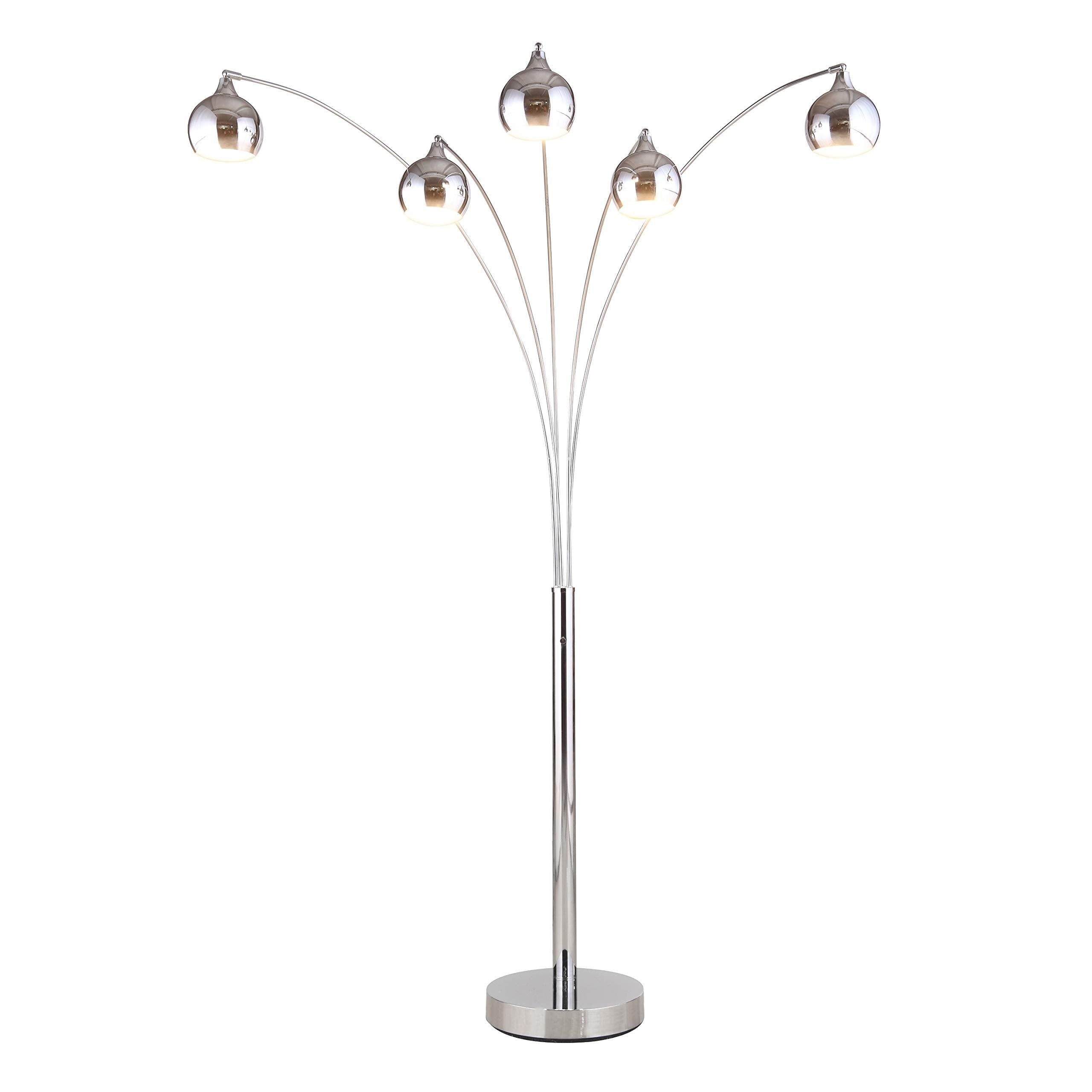 Artiva USA LED9656FC Amore LED Arched Floor Lamp, 86&quot;, Chrome