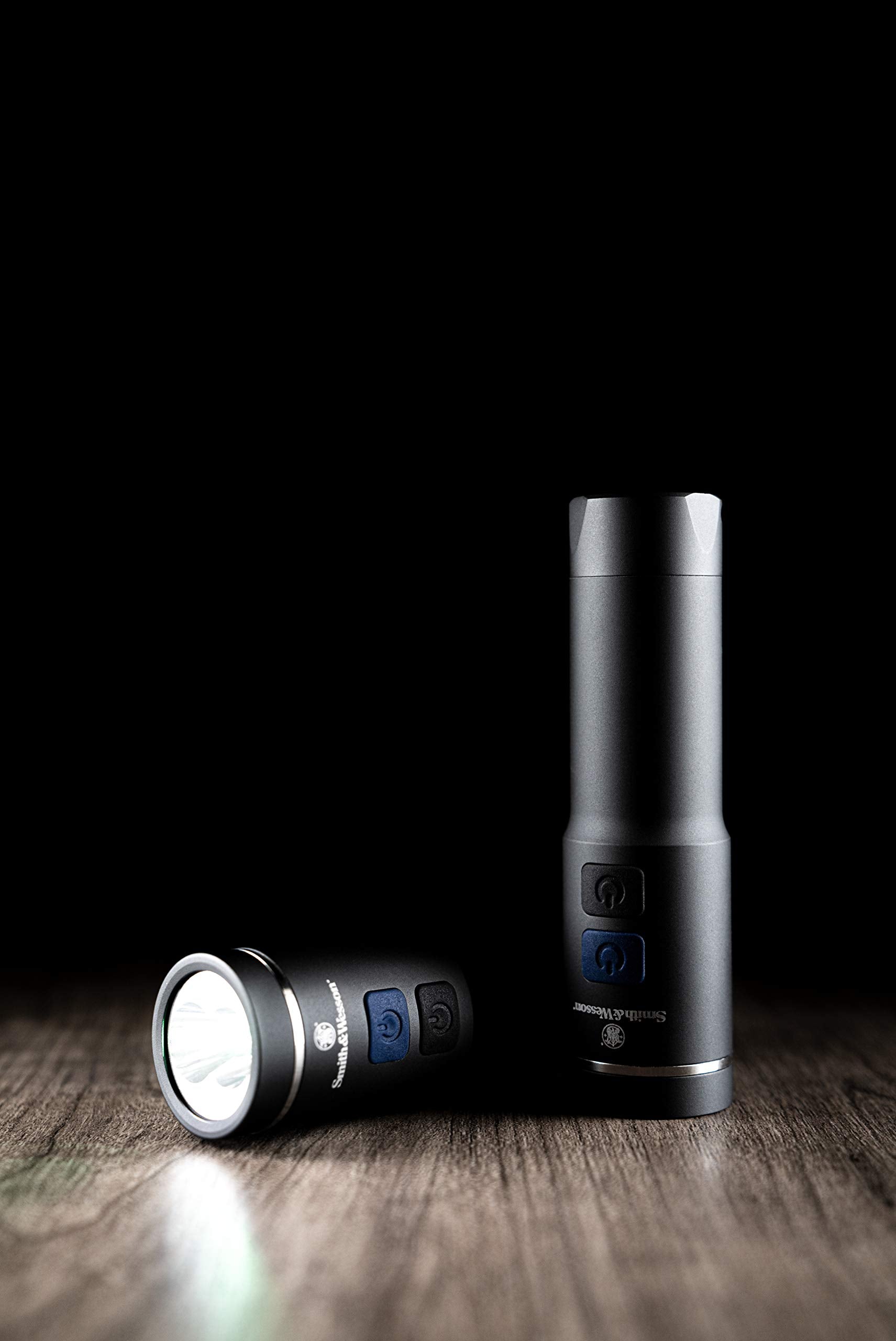 Smith & Wesson Night Guard Quad Beam Flashlight, 4 Color LEDs, Heavy Duty, One Size, Black, Model 1117280