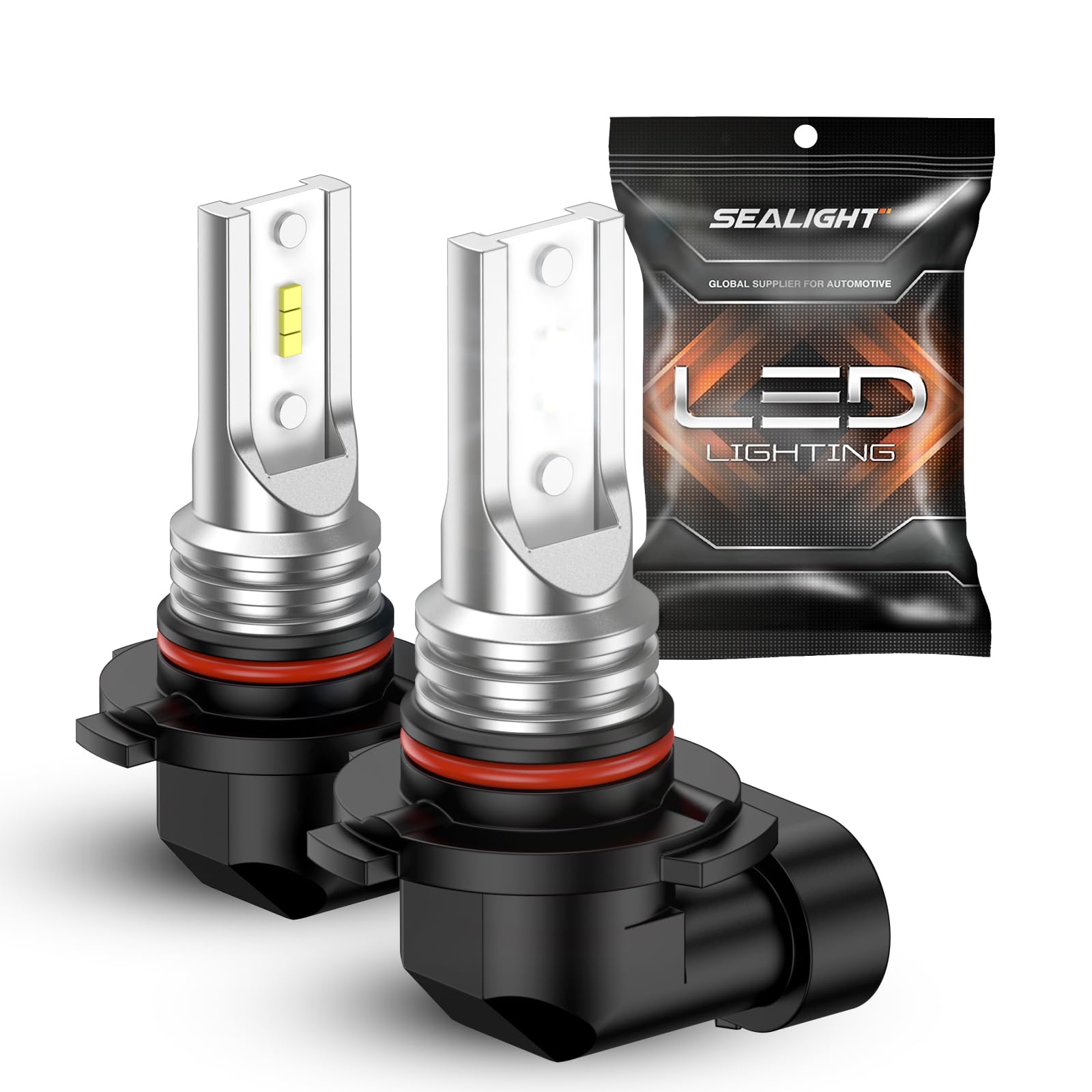 SEALIGHT H10 Fog Light Bulbs, 400% Brighter, 6500K White, Aluminum, Model F2S, Pack of 2