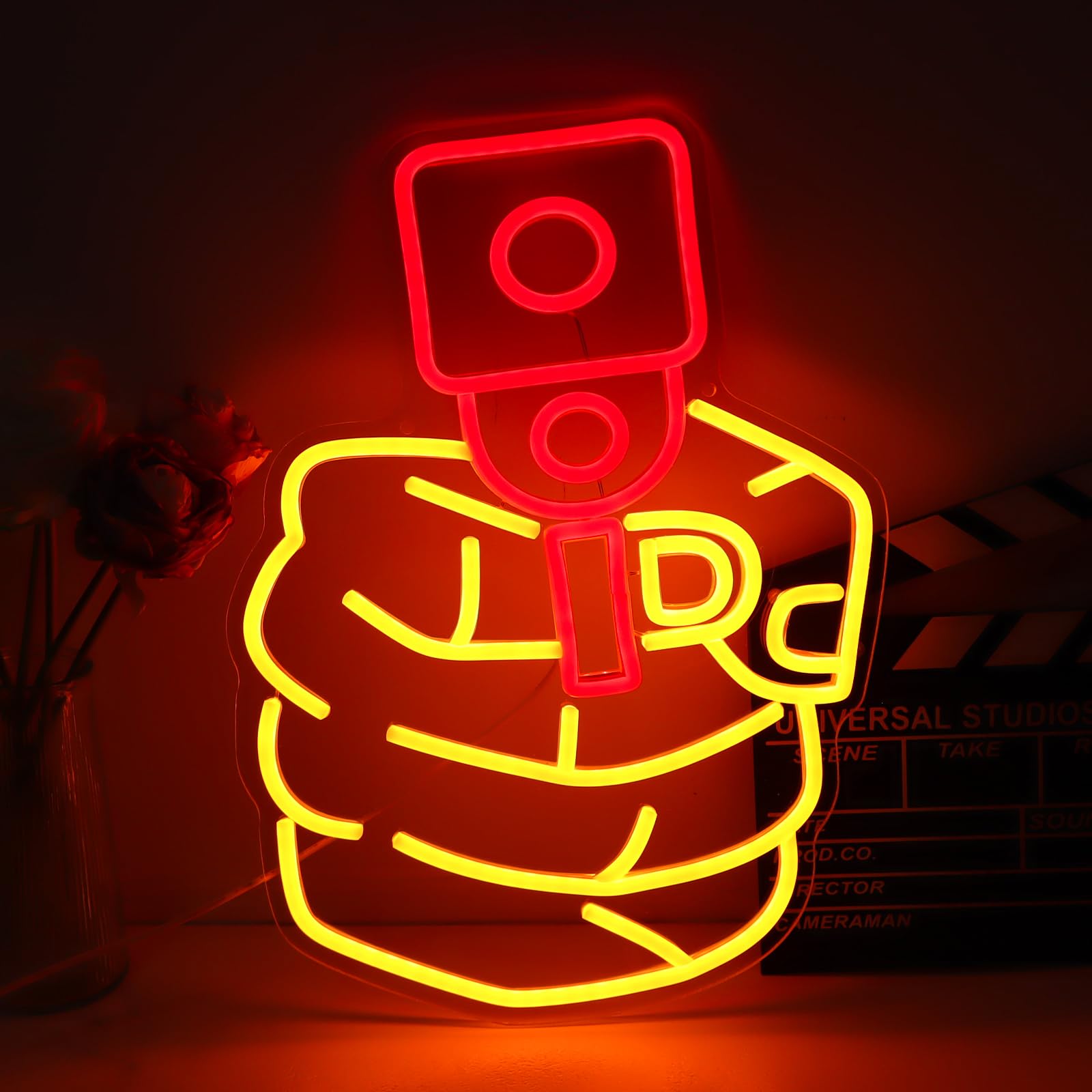Neon Light Led Yellow Red   Neon Sign Cool Hanging Neon Signs For Man Cave Bedroom Dorm Office Bar Party Decor Gifts For Boys&Man