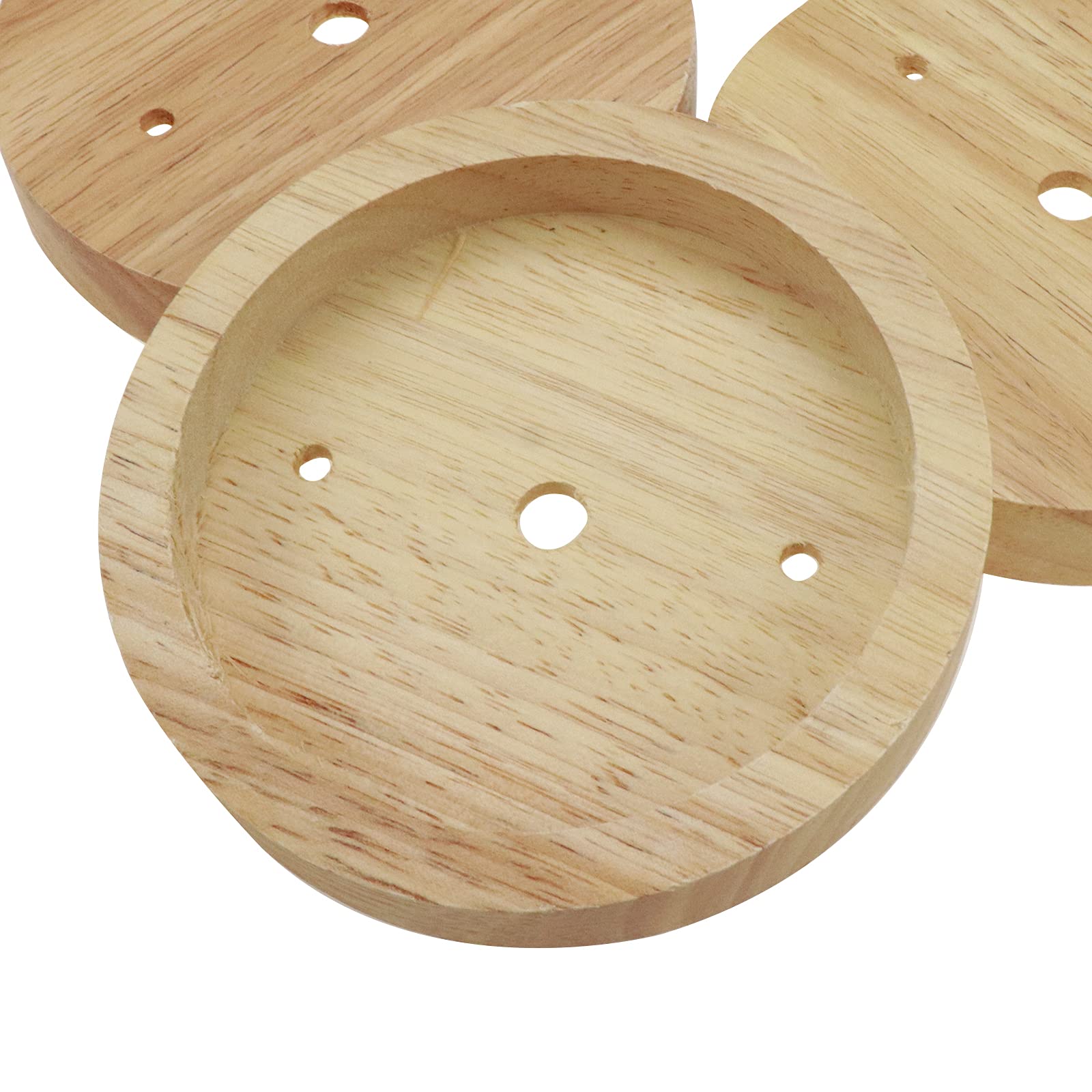 Quluxe 4-3/4 Inches Wodden Light Canopy Kit, Vintage Chandelier Ceiling Plate, Retro Pendant Light Canopy Kit For Pendant Light