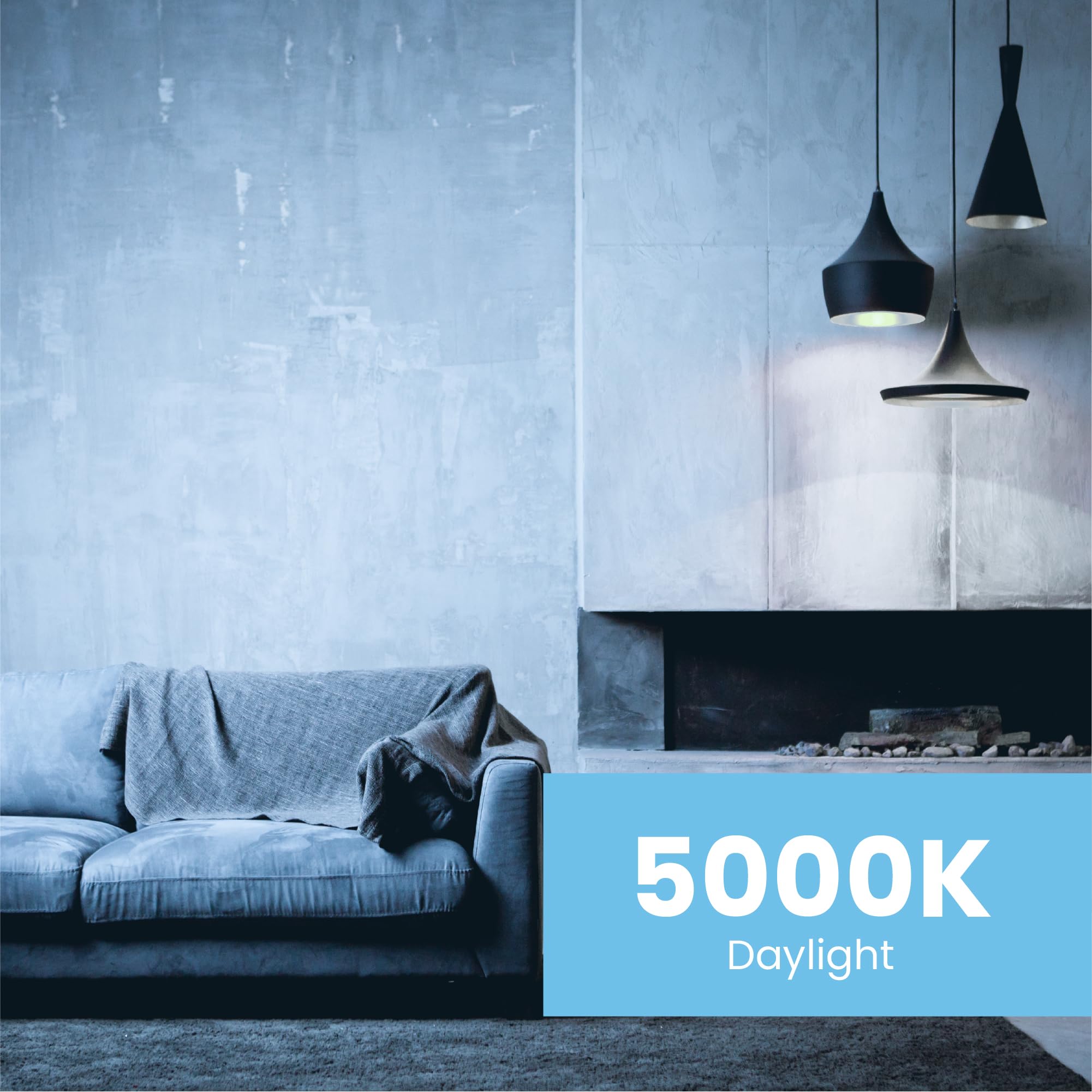 Feit Electric A19 Led Filament Light Bulbs, 75W Equivalent, Dimmable, E26 Standard Base, 1100 Lumens, 5000K Daylight, 13 Years L