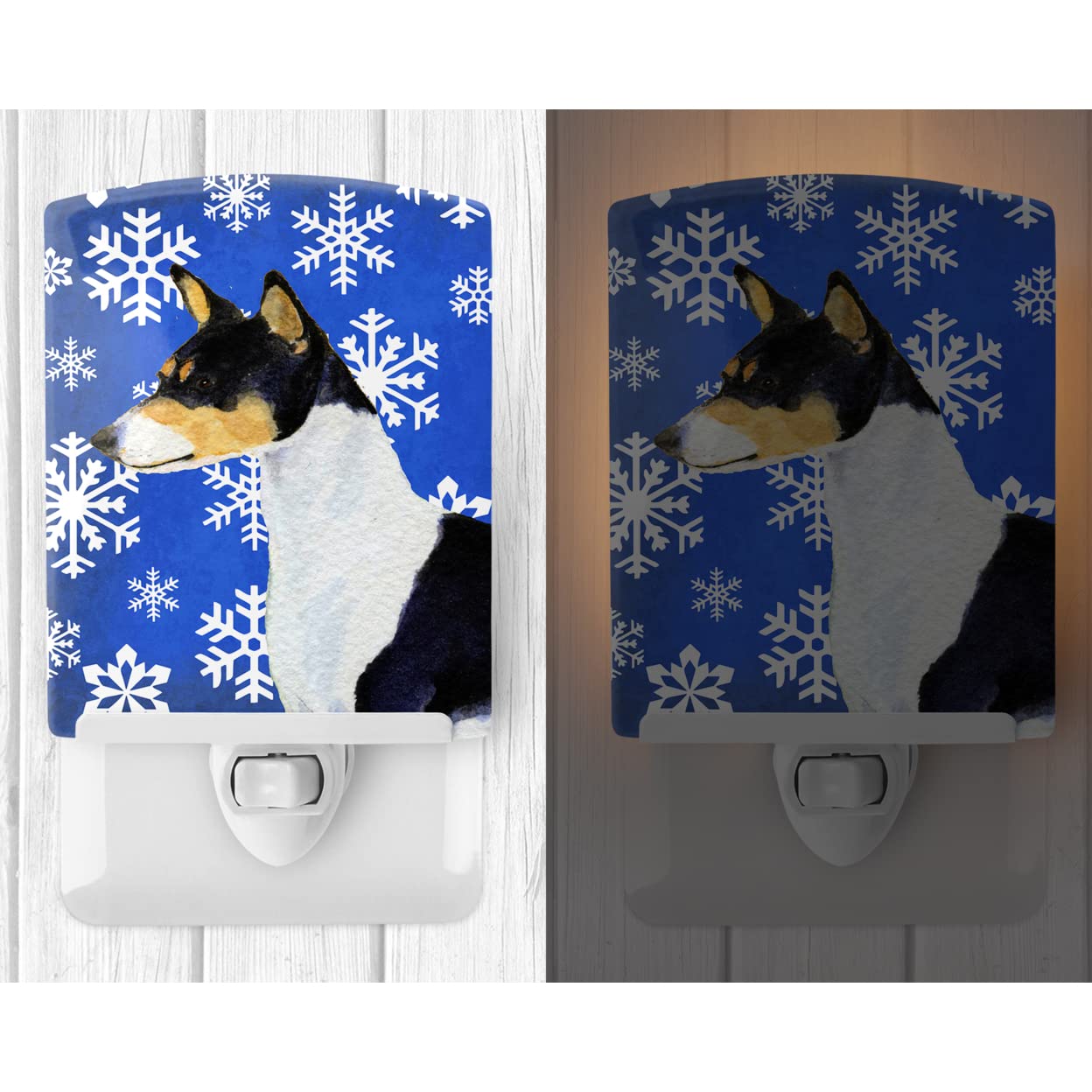 Carolines Treasures Ceramic Night Light, Basenji Design, UL-Certified, 6x4x3in, Multicolor, Model SS4652CNL