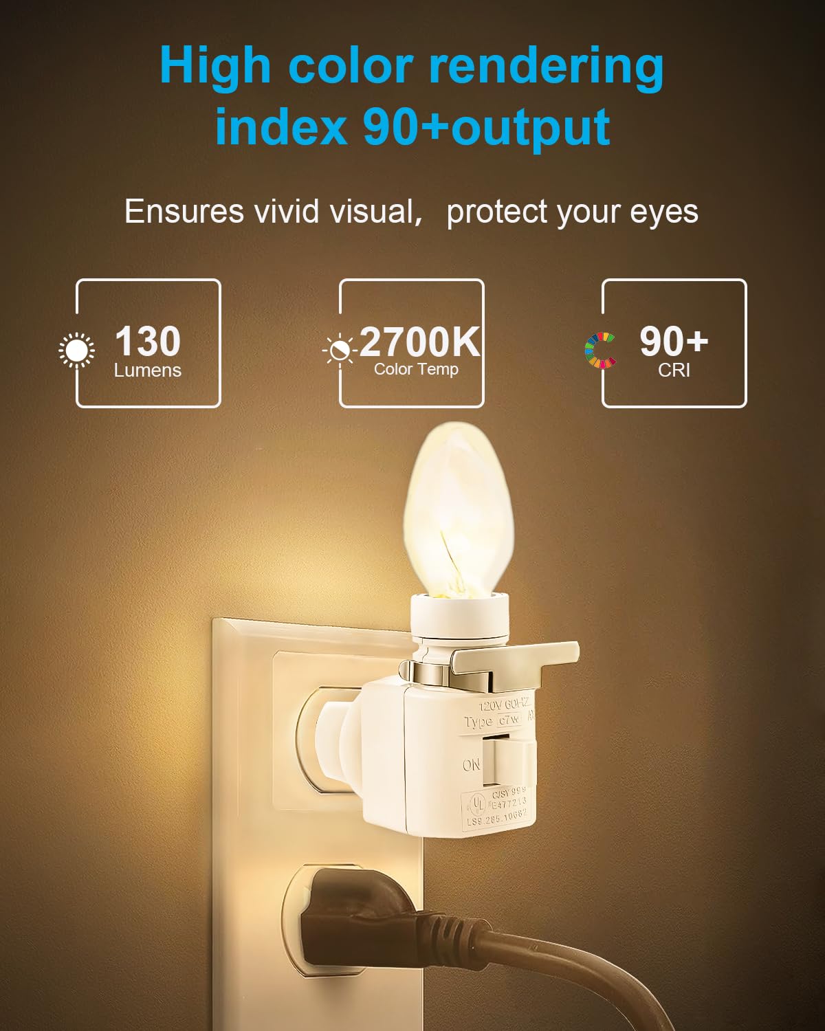 Ouukoo Salt Lamp Bulbs - 15 Watt Light Bulbs For Scentsy Wax Warmer - C7 Replacement Bulbs For Plug In Wax Diffuser- Warmwhite - Dimmable,15 Packs