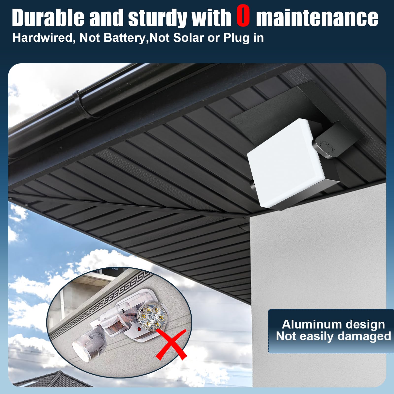 Tomourd 40W Outdoor Wall Light 360 Rotatable Led Wall Pack Light  5000K 4000Lm Super Bright Wall Mount Lights  Waterproof Self-Developed Security Exterior Flood Lighting For Yard House 2Pack