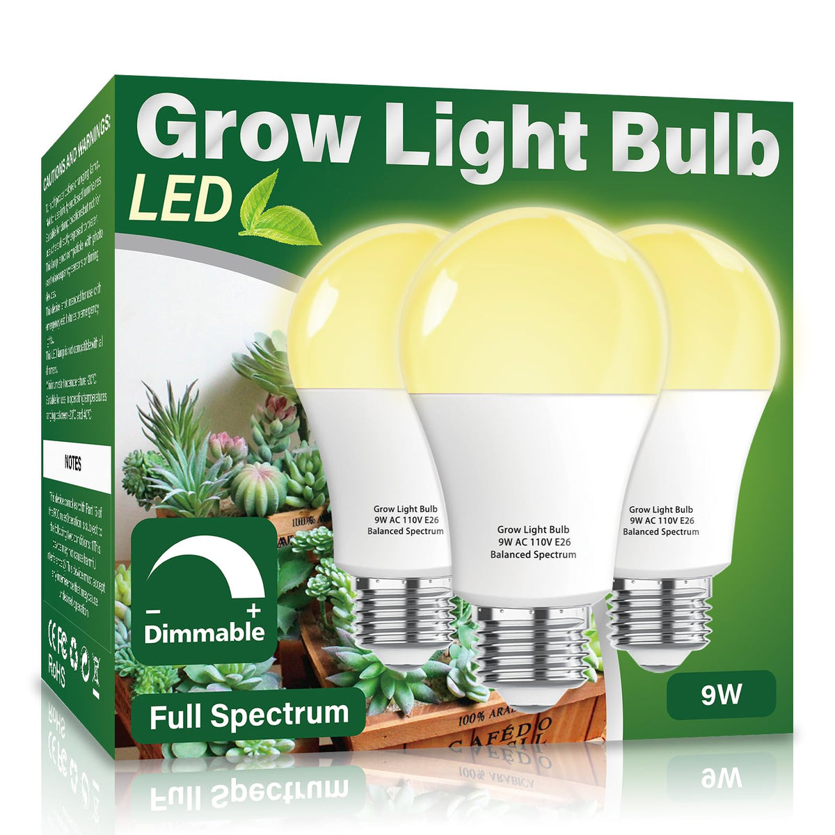 full spectrum grow light bulb Buy Full Spectrum LED Grow Light Bulbs