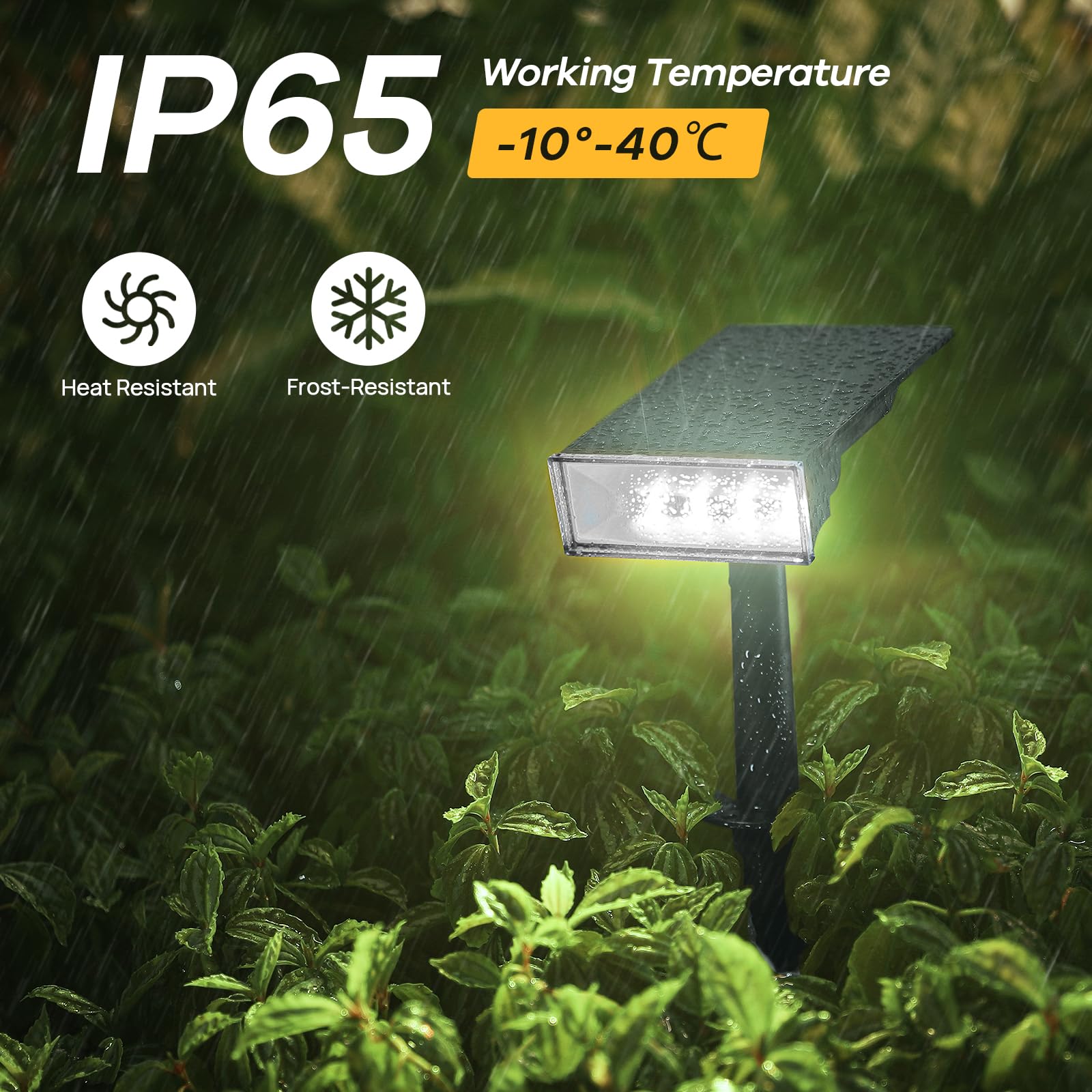 Consciot Solar Spot Lights Outdoor, 6500K Waterproof Landscape Lights For Yard & Garden, 4 Pack