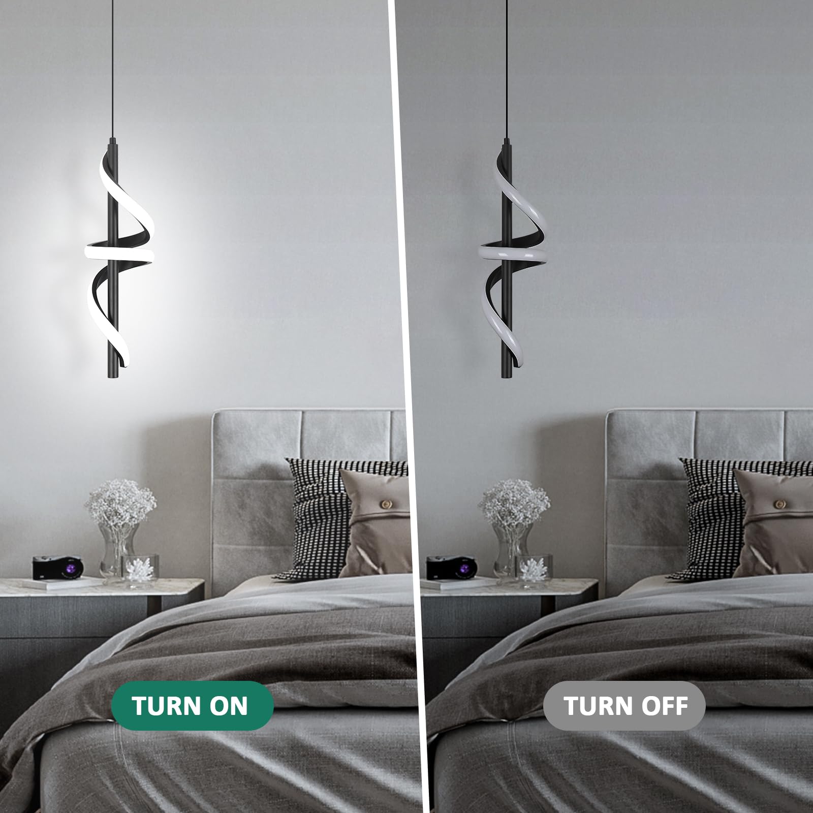 Caneoe Black Pendant Light Fixtures, Adjustable Modern Pendant Lights For Kitchen Island Small Pendant Lighting For Kitchen Isla