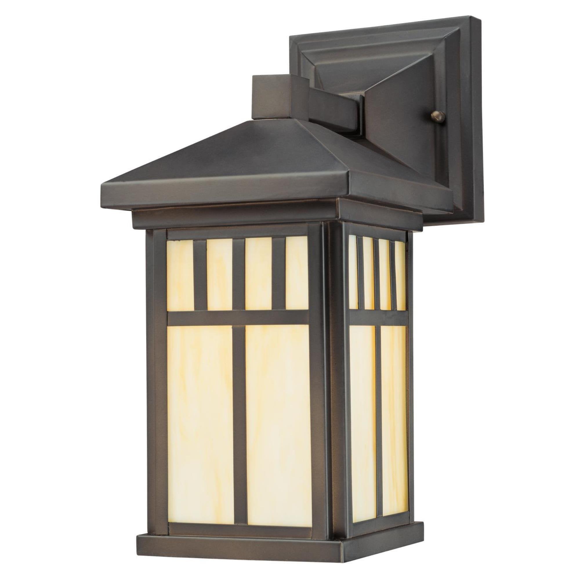 Westinghouse One-Light Exterior Wall Lantern, Steel, Oil-Rubbed Bronze, Model 6732800, 1 Pack