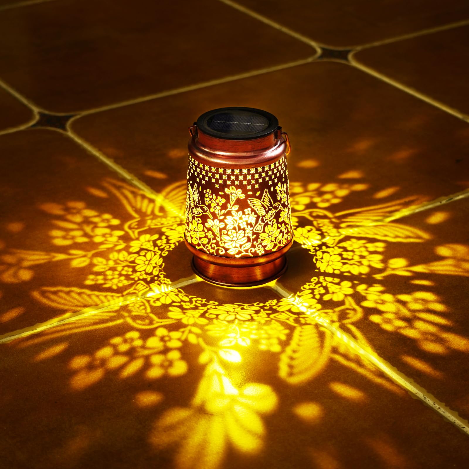 Homemory Solar Lanterns Hummingbird Lights Outdoor Waterproof Garden Decor Women Gifts for Birthday, LED Hanging Solar Lights Me