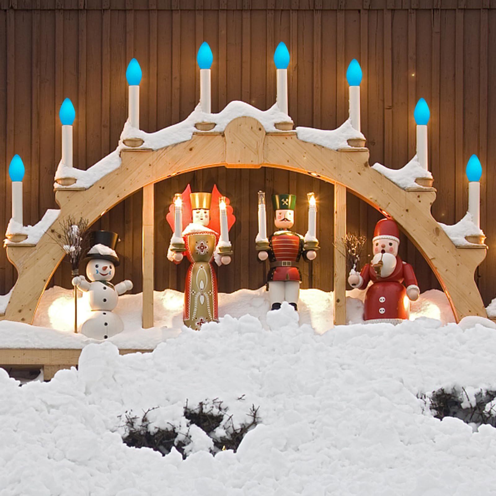 Doratale 25 Pack C7 Led Blue Light Bulbs, Halloween Christmas Replacement Bulbs C7 Blue Lights For Outdoor Patio Indoor String L