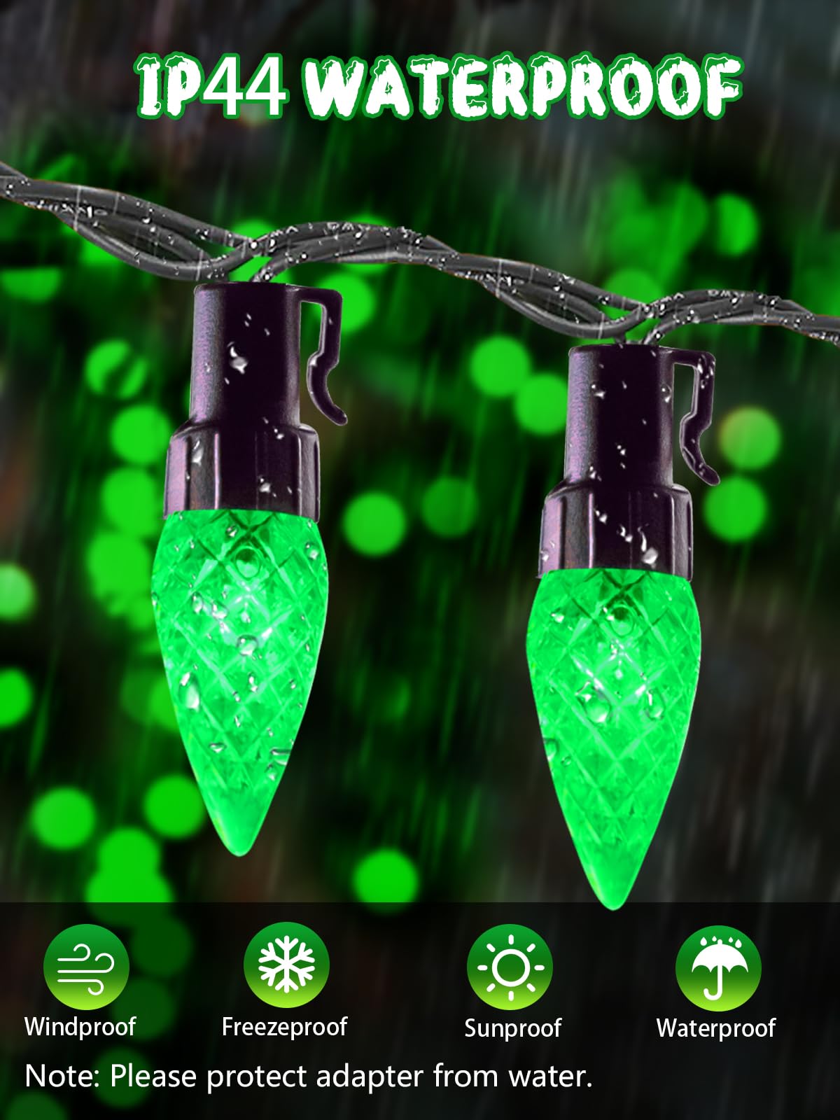 240 Led 78Ft C6 Christmas String Lights  Super Long Christmas Lights Outdoor Indoor With 13 Modes & Timer  Waterproof Fairy Twinkle Light Plug In For Tree Garden Party Xmas Decorations (Green)