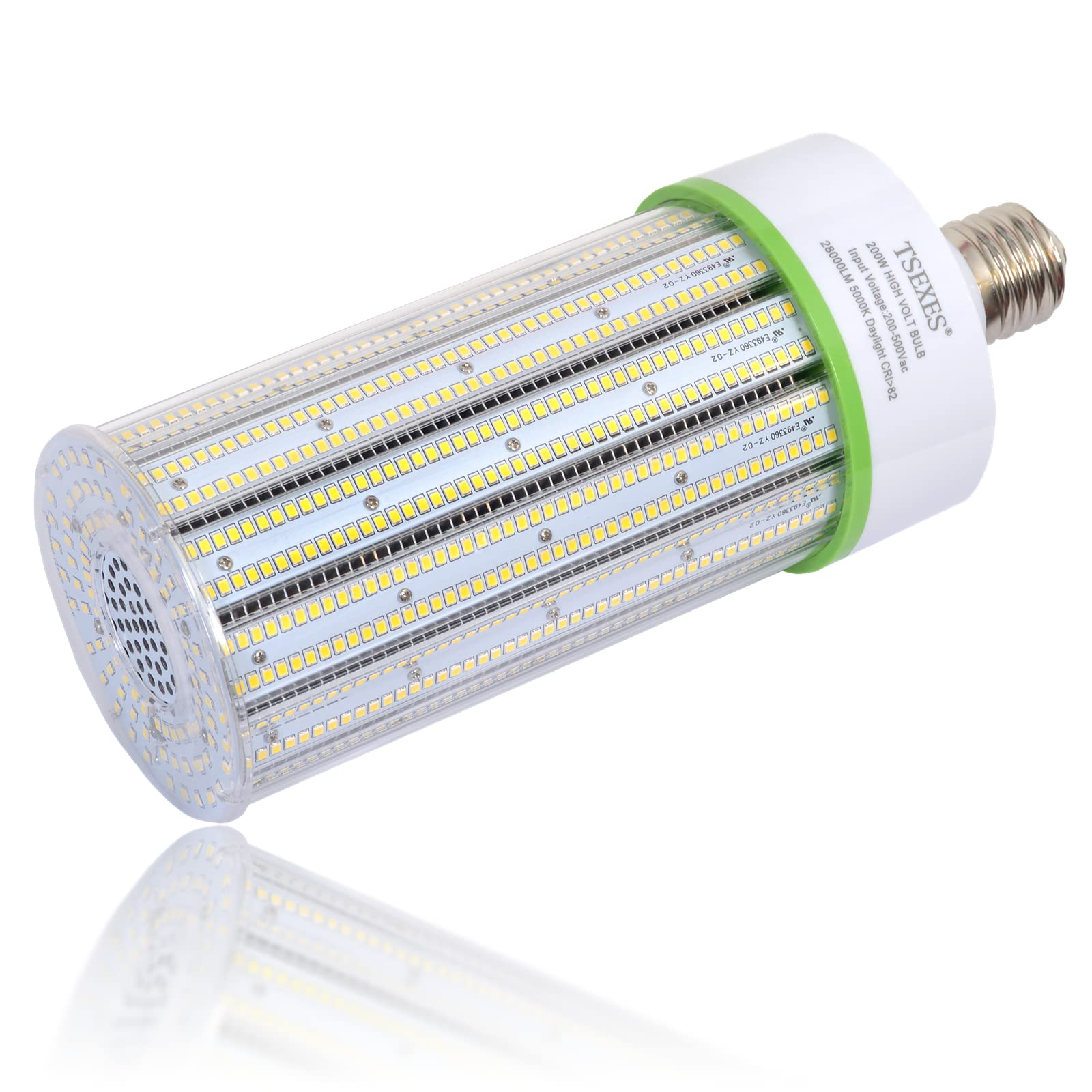 Tsexes 480V 200W Led Corn Light Bulb, 28000Lm E39 Large Mogul Base, 5000K (800W Metal Halide/Hid/Hps Replacement), Led Lamp For 