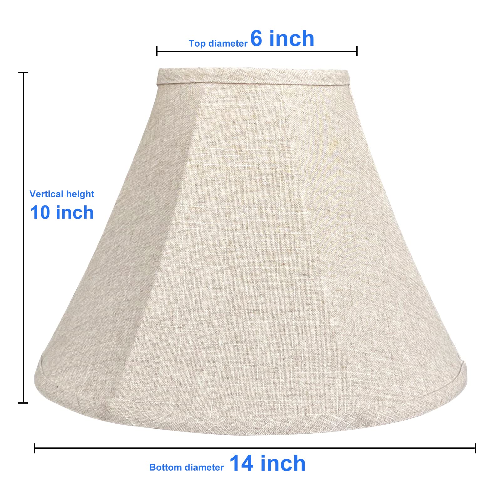 Tootoo Star Double Tootoo Star Lamp Shade Set Of 2, Brown Fabric, 6X14X10 Inch, Hand Crafted For Floor Light And Table Lamp