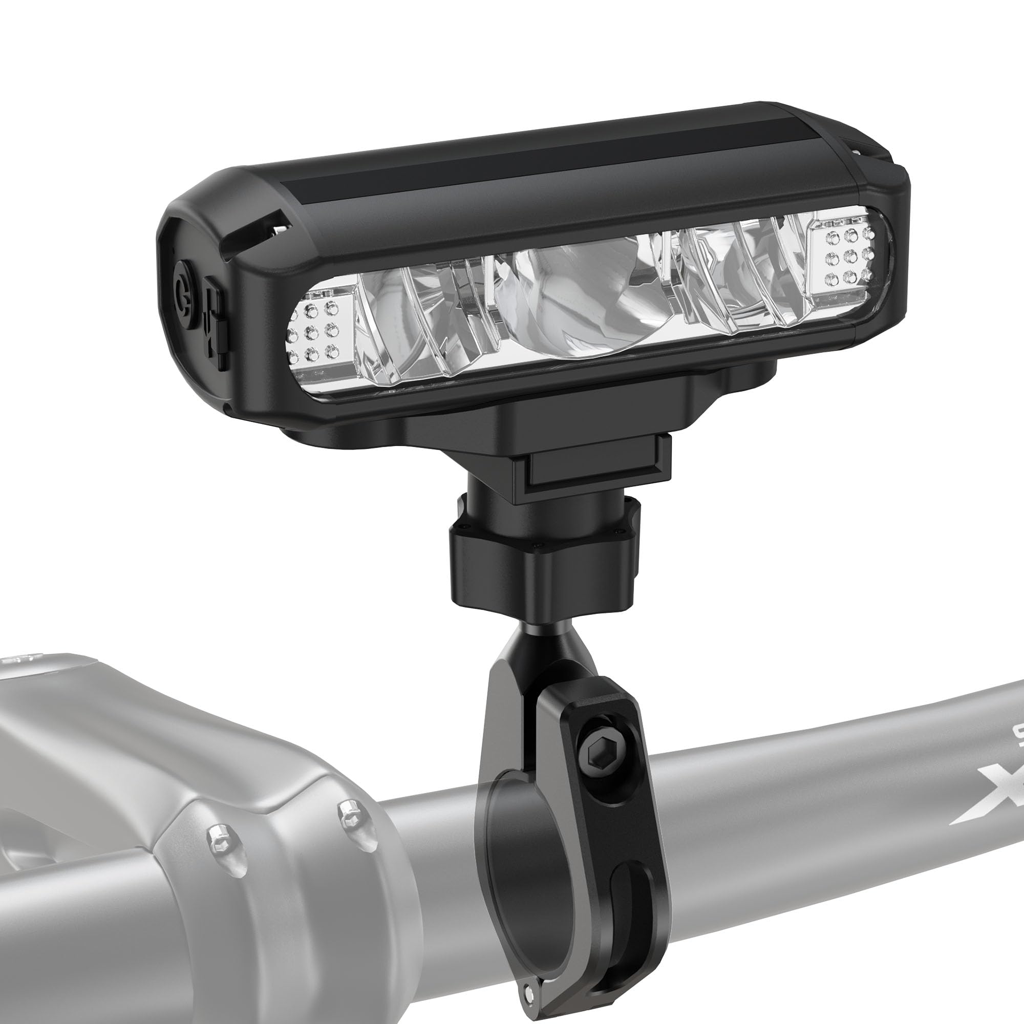 AKALATE 1200 Lumens Bike Lights for Night Riding, USB C Rechargeable Bicycle Light, 4 Modes Aluminium Alloy Mountain Road Bike H