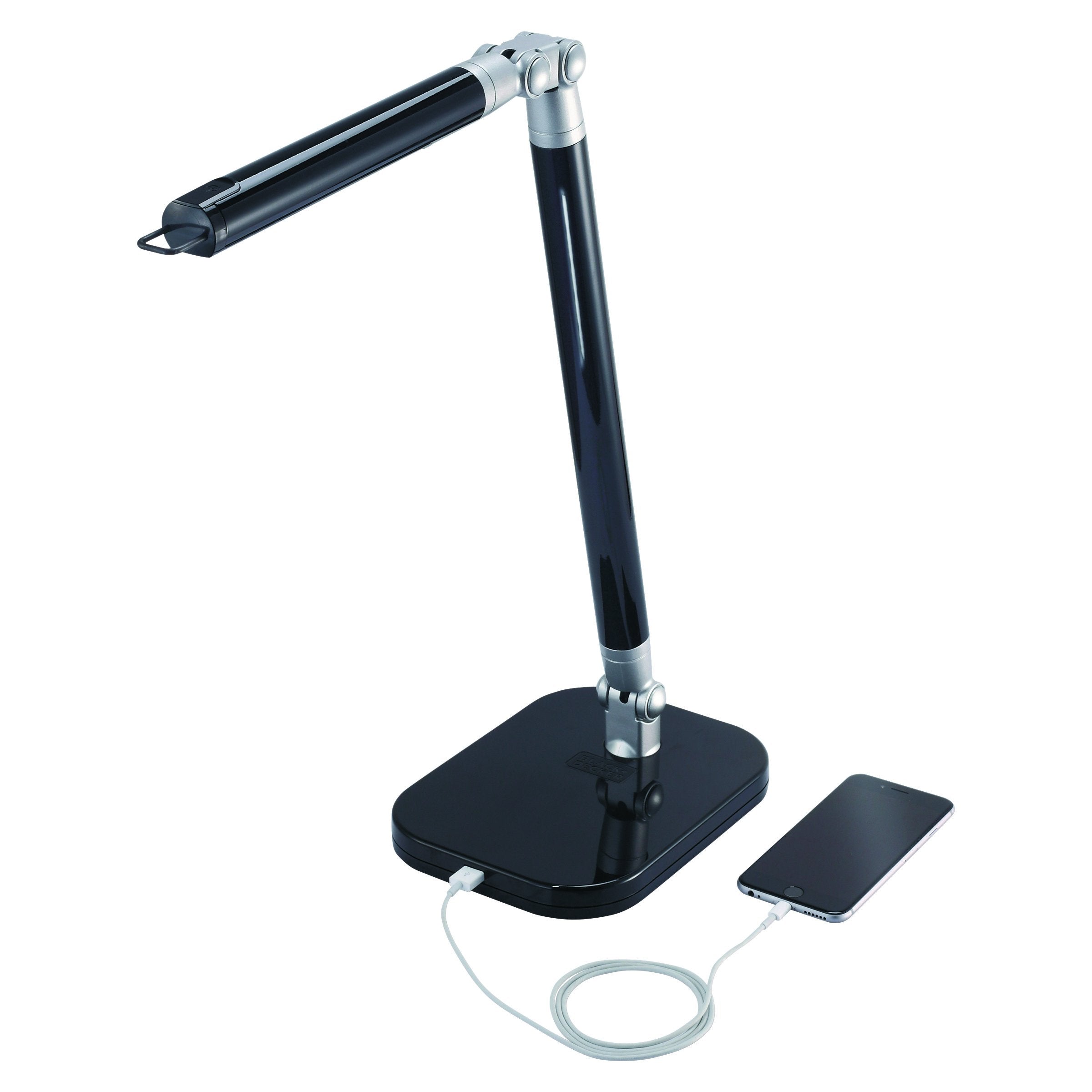 Black And Decker Office Led7Bar-Blk Pureoptics Exalt Bar 5W Flicker-Free Natural Daylight Led Desk Lamp With Usb Charging Port,