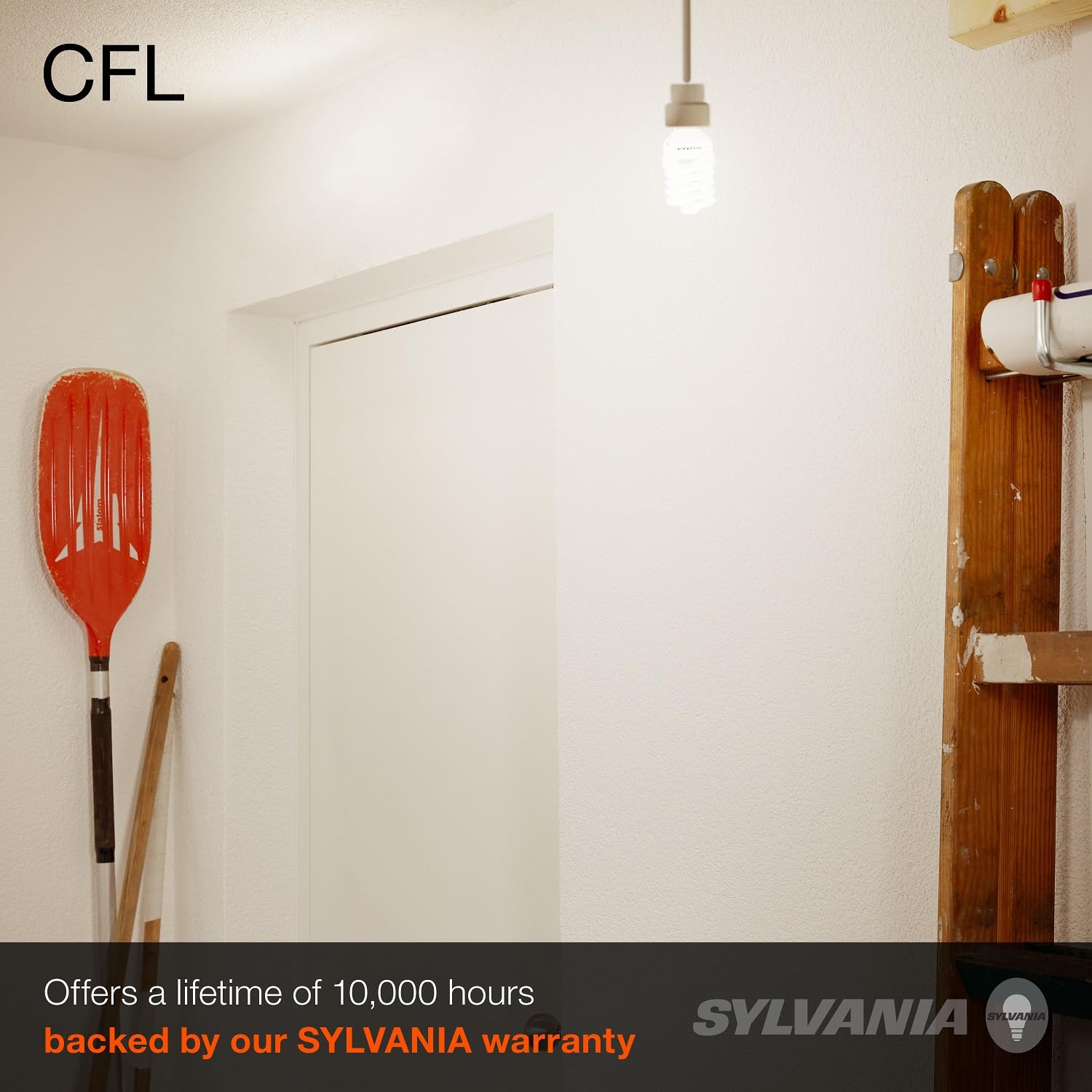 LEDVANCE Sylvania CFL T2 Twist Light Bulb, 60W Equivalent, 13W, 850 Lumens, Soft White, 8 Pack, Model SY26361