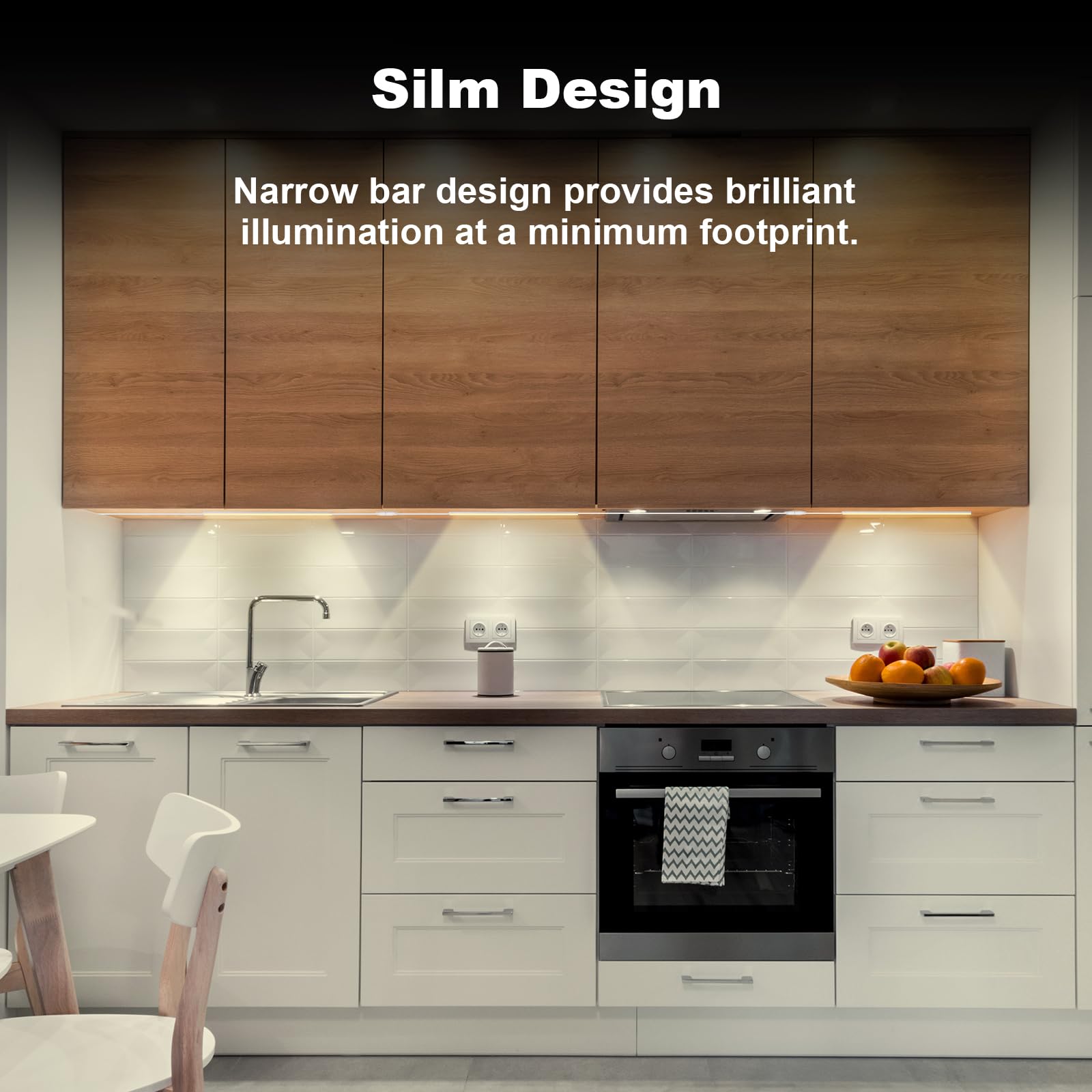 6Pcs X 12 Inch Under Cabinet Led Lights 4500K, Dimmable Under Counter Lights For Kitchen, Led Under Cabinet Lighting, Plug-In Un