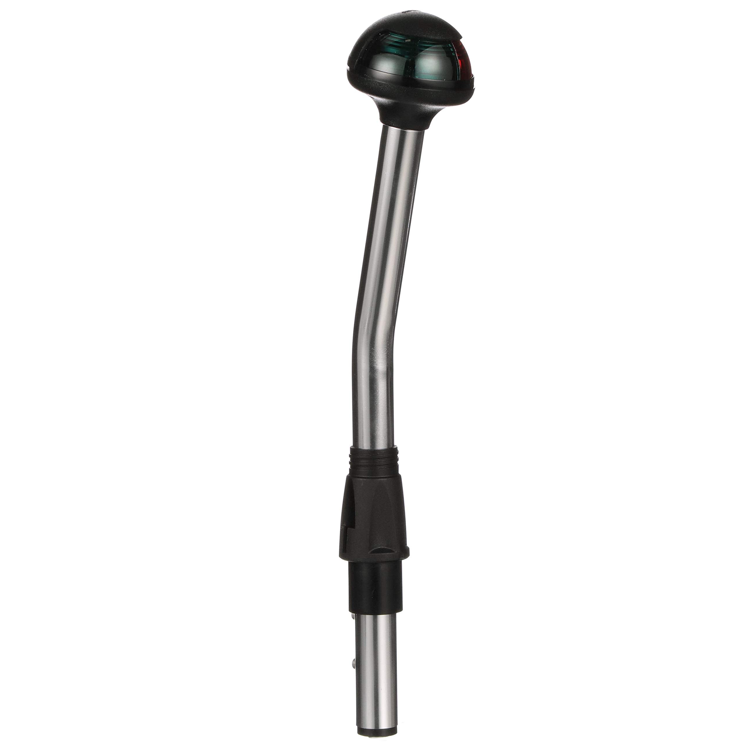 Attwood 5091-10-7 Bi-Color Stowaway 1-Mile Sidelights, 10-Inch Angled Pole, 225-Degree Visibility For Boats Up To 39.4 Feet