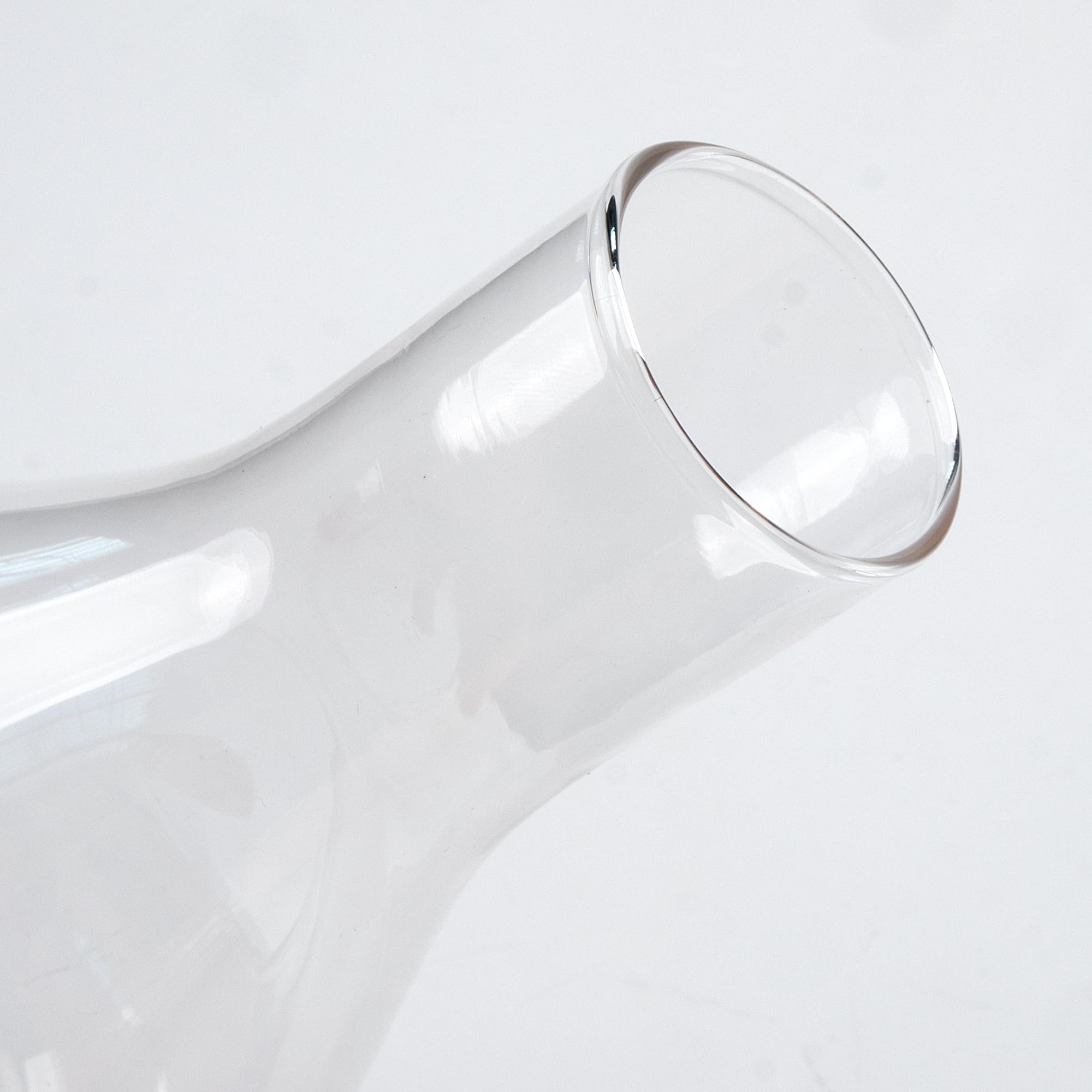 RAHATA Oil Lamp Chimney Replacement - Clear Glass, 3 Inch Base, Long Chimney Style, Model M-LAMPSHADE