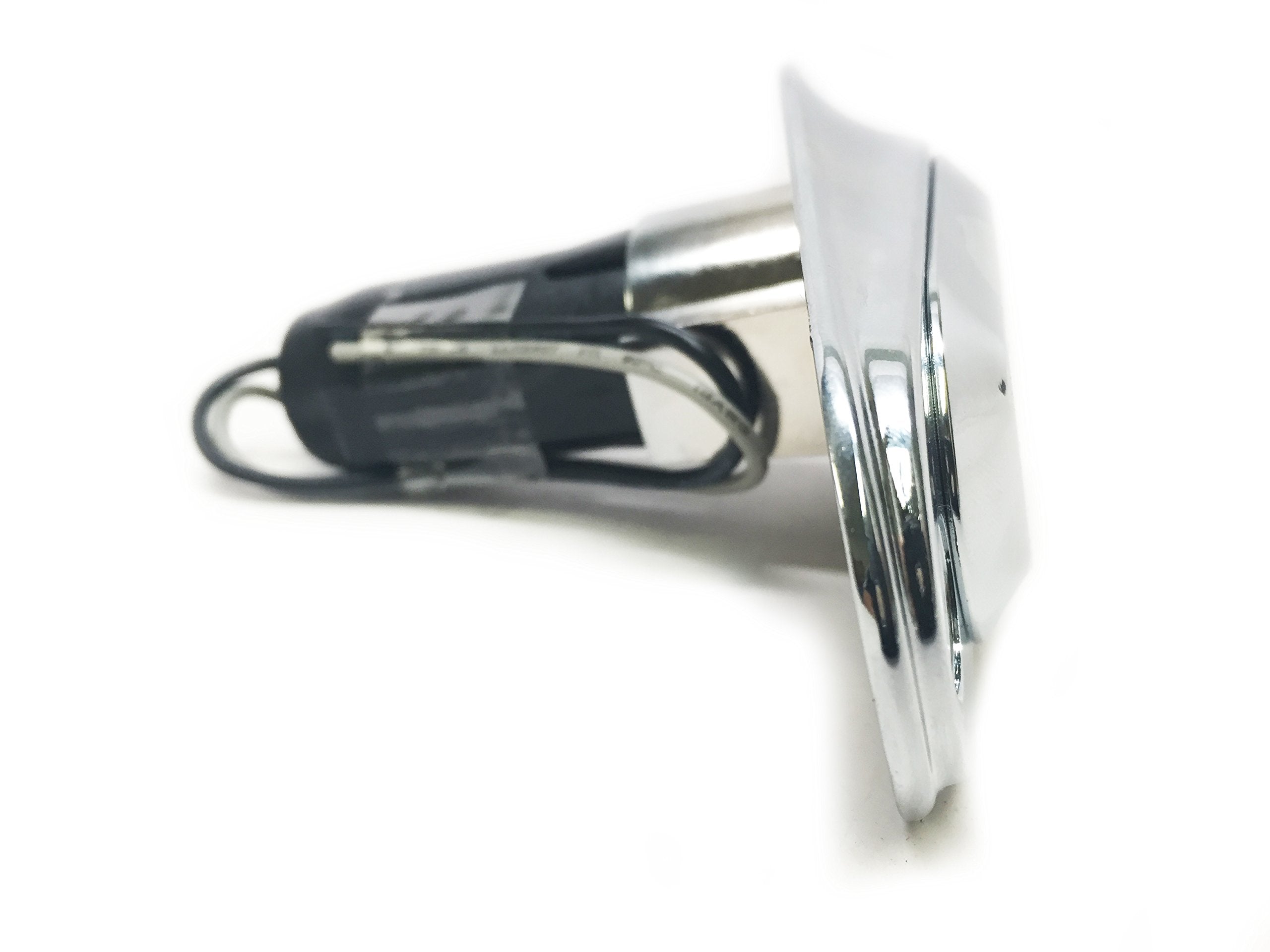 Pactrade Marine Boat 2-Prong Chrome Stern Light Pole Base Sliding Socket Plug-In