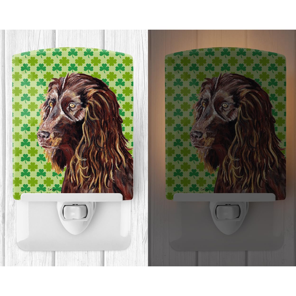 Carolines Treasures Night Light Boykin Spaniel Ceramic 6x4x3in Multicolor UL-Certified for Bedroom, Bathroom, Nursery, Hallway, Kitchen
