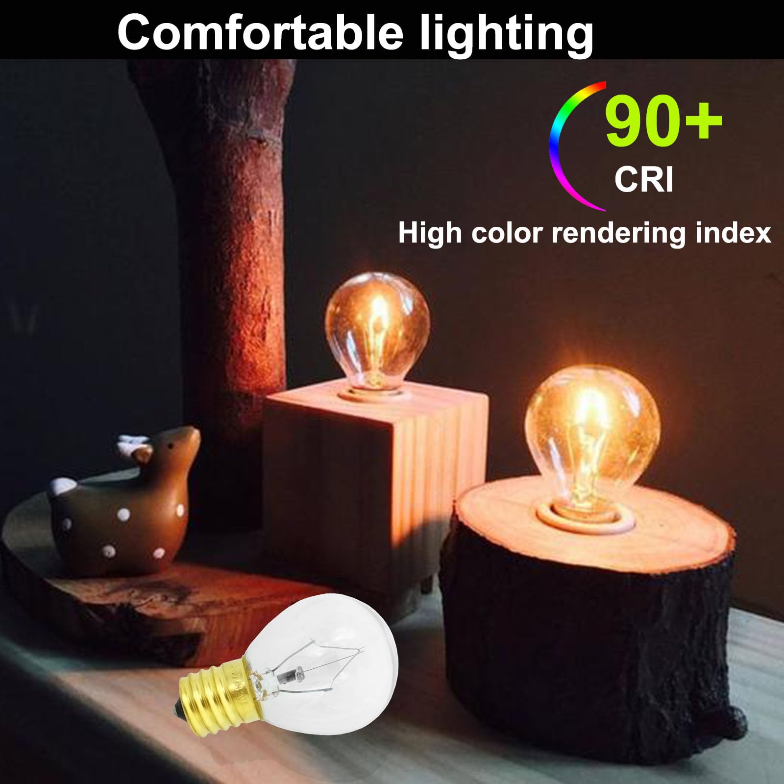 Lava Lamp Bulb 6 Pack 30W E17 Base Lava Lamp Light Bulb,S11 Replacement Bulbs For Lava Lamps And Glitter Lamps,120 Volt,Dimmable