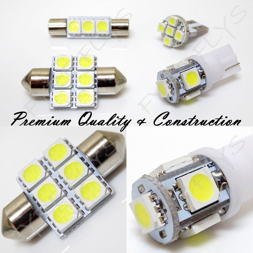 Fyre Flys 11 Piece White Led Interior Lights For 2013-2020 Hyundai Santa Fe 6000K 5050 Series Smd Package Kit And Install Tool