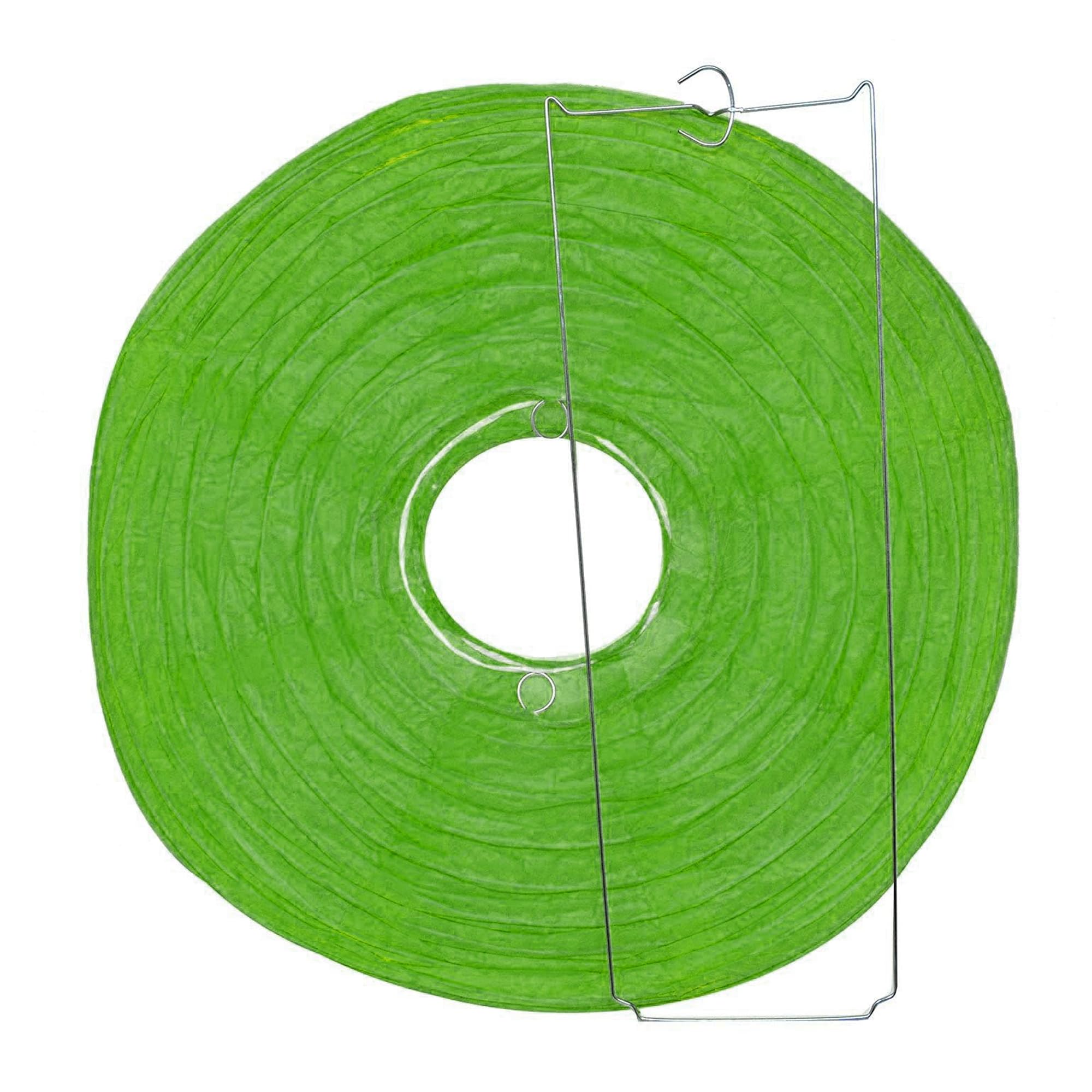 Mudra Crafts Green And Gold Paper Lanterns Wedding Party Decorations - 12 In 10 Round Japanese Chinese Lanterns Decorative Hangi