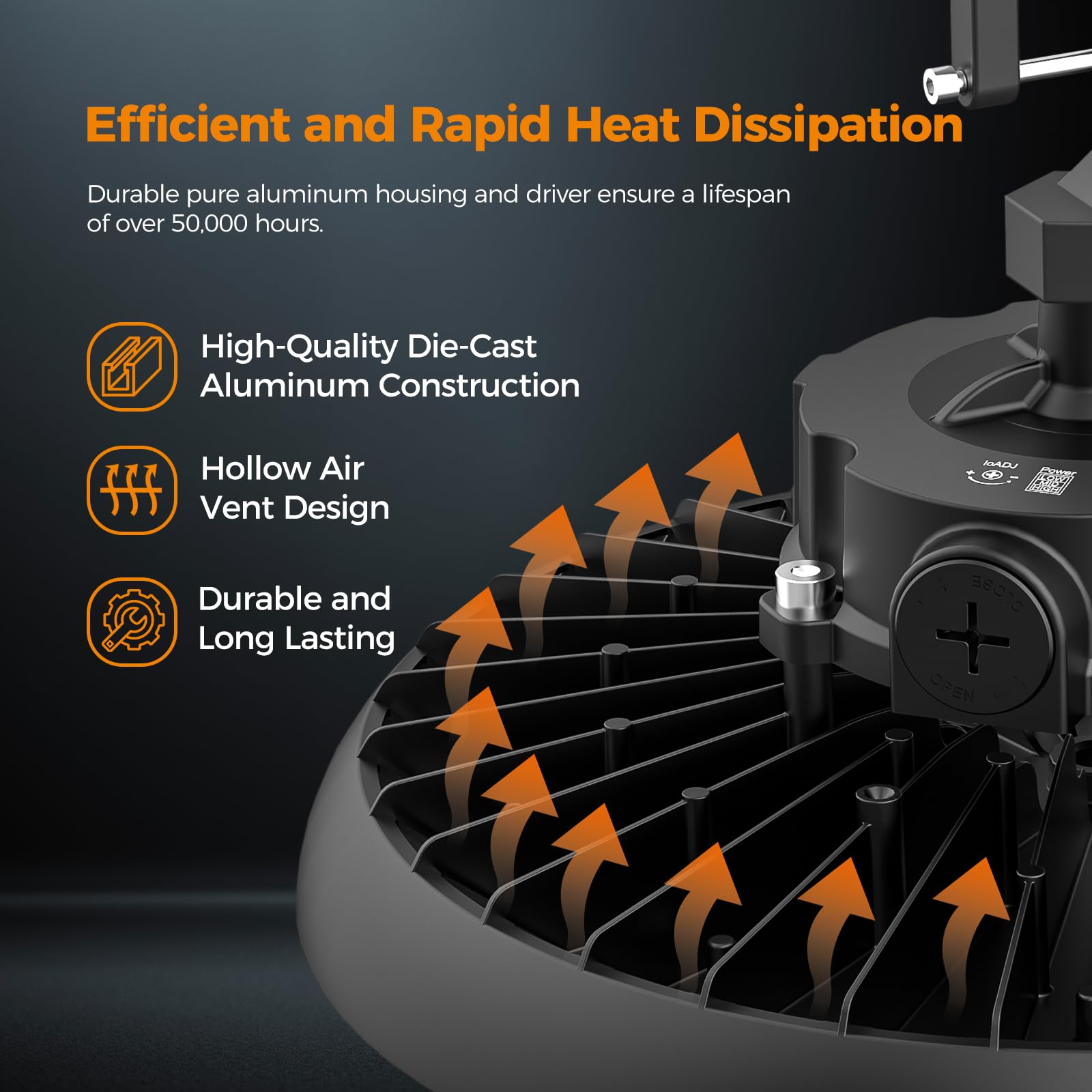 High Bay Lights Led Ufo Light 240W Led Shop Lights 6000K Ip65 Commercial Bay Lighting Fixture 43200 Lm Super Bright  5Ft Cable Plug & Play For Warehouse Factory Garage Workshop Barn 24 Pack