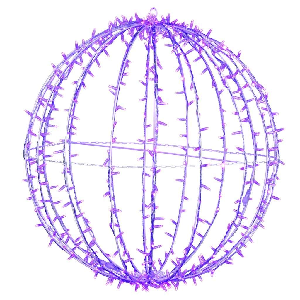 480Lt x 40&quot; Purple Twinkle Led Sphere