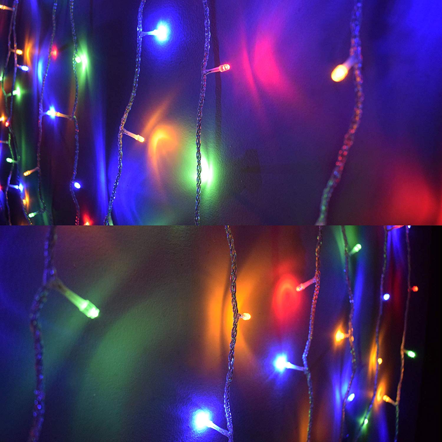 MYGOTO Xmas String Lights 500 LED 165ft 8 Modes Plug-in Multicolor Fairy Lights for Home Garden Party Wedding Decoration