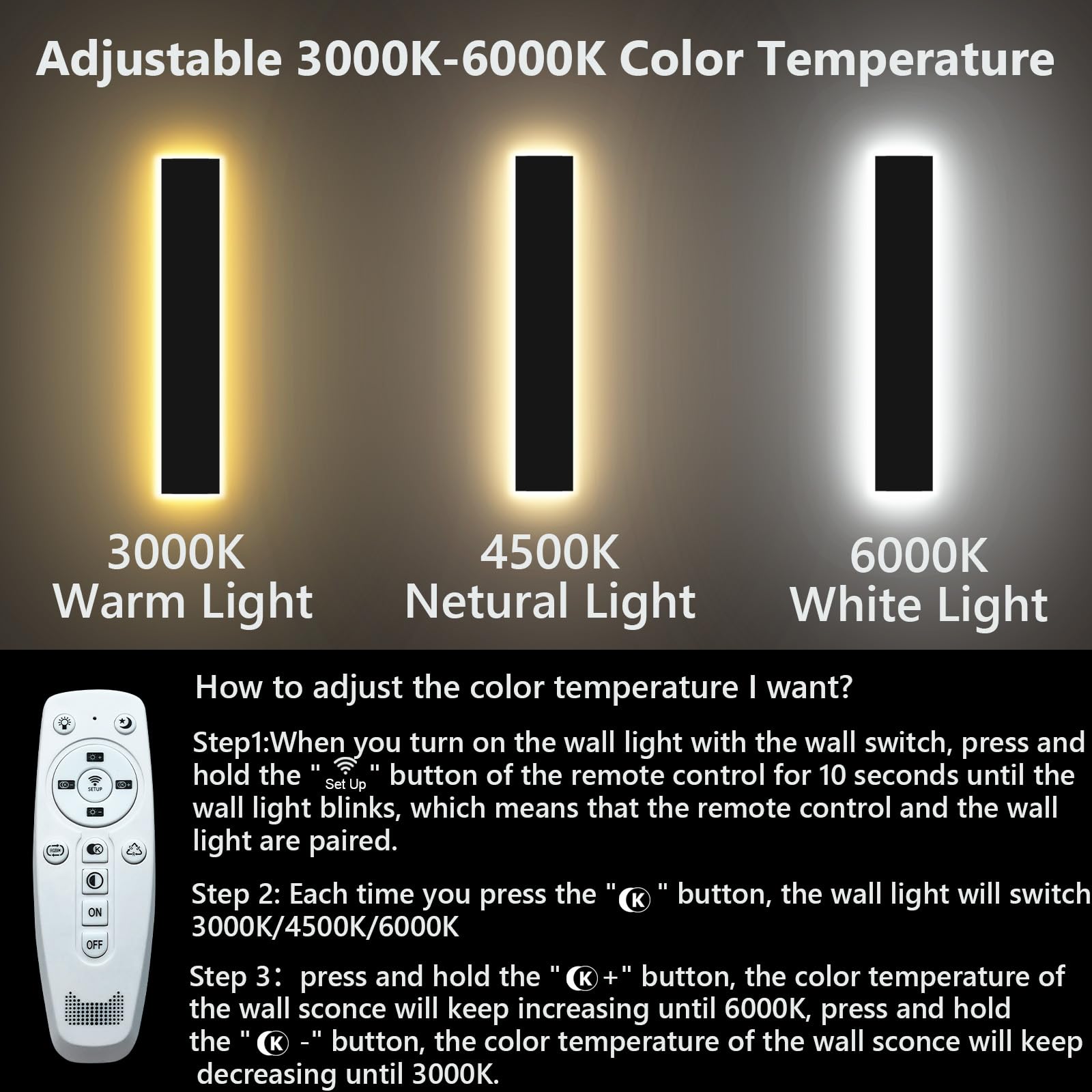 Pedforn 2Psc 39In Outdoor Wall Sconces  Ip65 Waterproof Outdoor Long Wall Lights  Exterior Lighting Fixtures For Garage Patio Porch  Black Linear Dimmable Led Wall Light For House(4.33In Width)