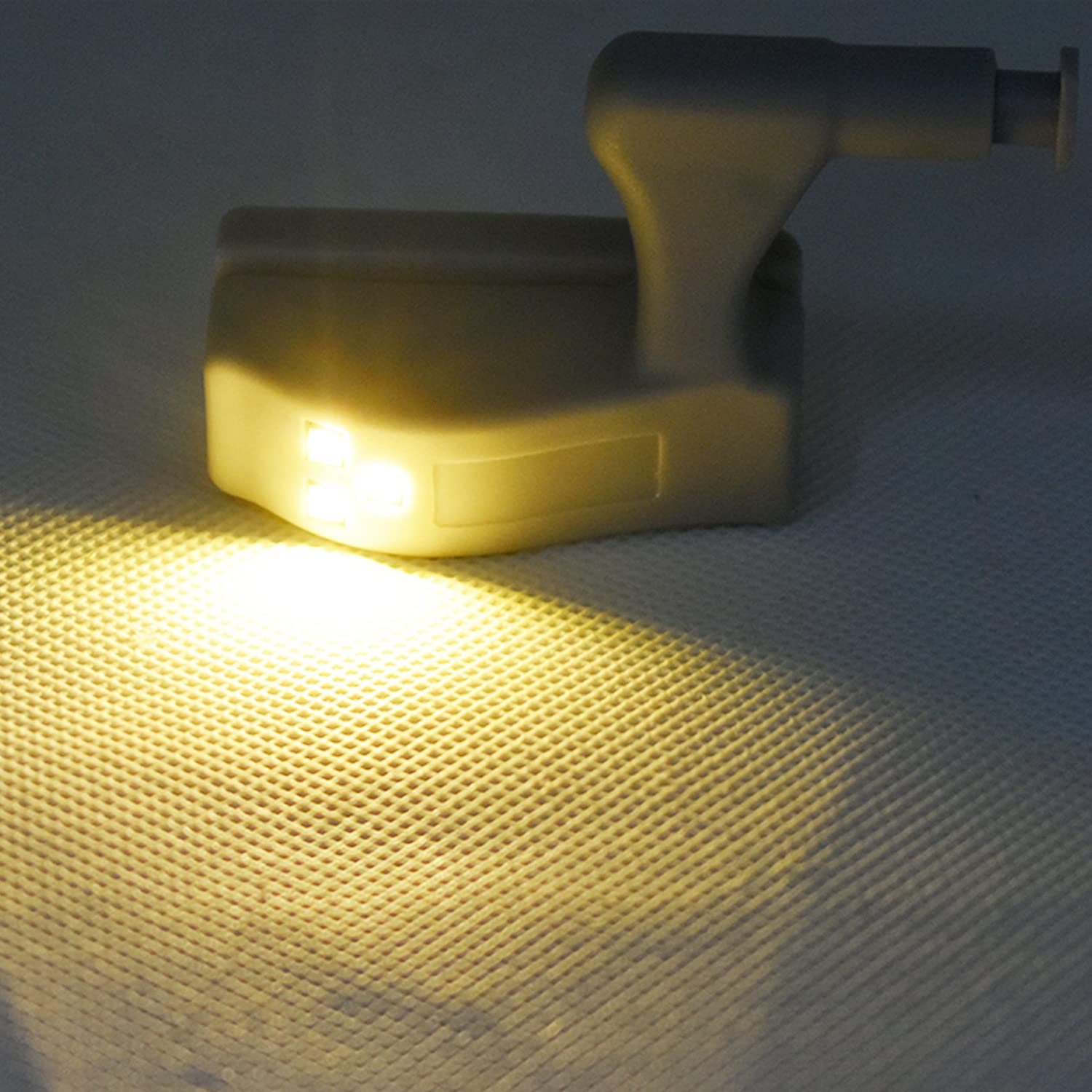Peixiong 12 Packs Hinge Led Sensor Light -Smart Touch Induction Cabinet Light For Kitchen Cabinet Cupboard Closet Night Lights,