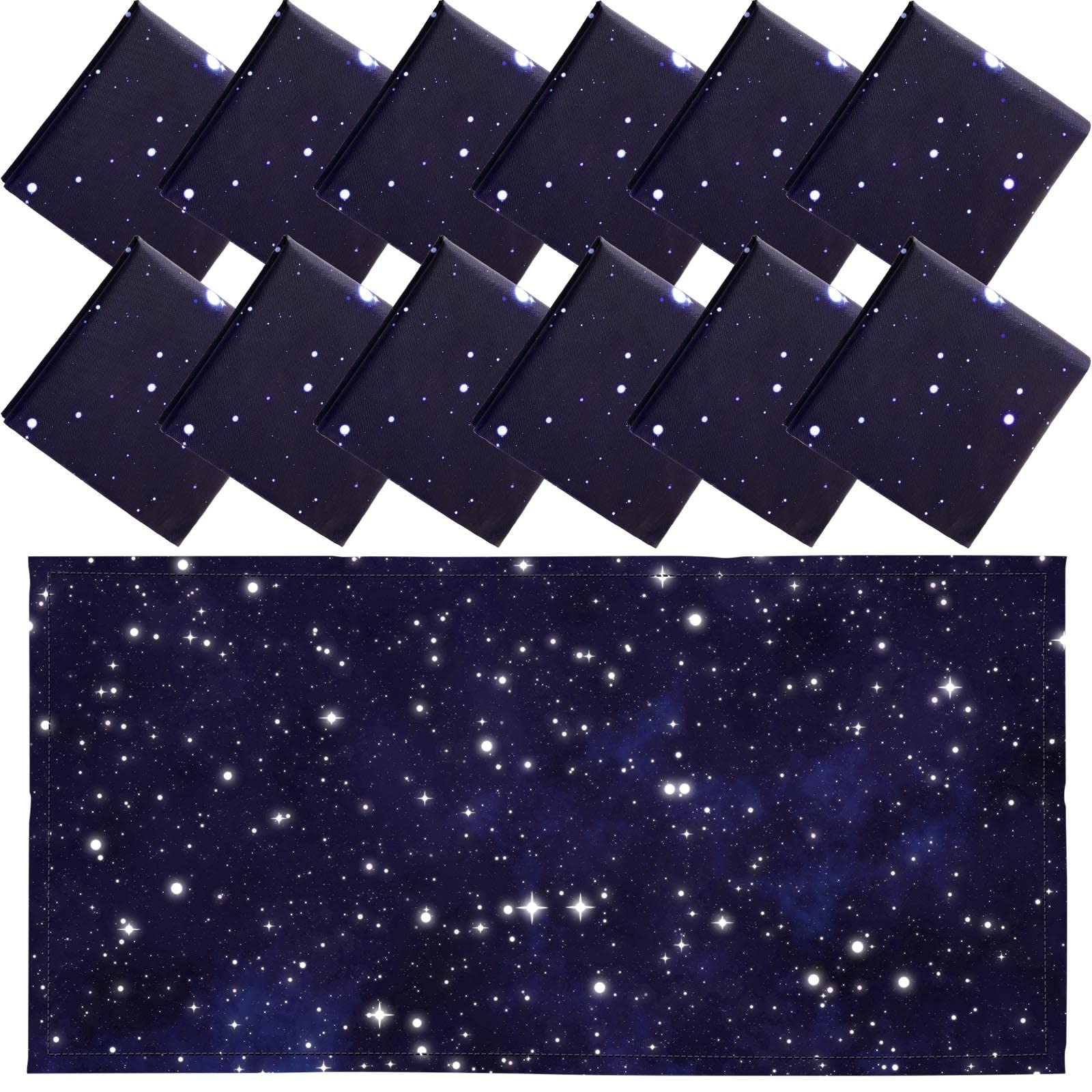 Hortsun 12 Pcs Magnetic Fluorescent Light Covers, Starry Sky - Relieve Eyestrain & Headaches