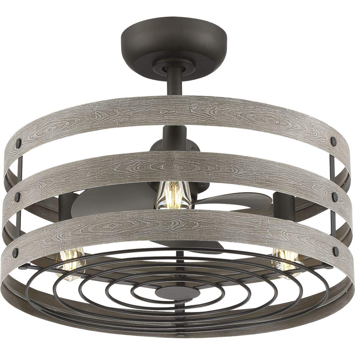 Progress Lighting P250012-143-22 Gulliver Ceiling Fans, 18-1/8'' X 23-1/2'', Black
