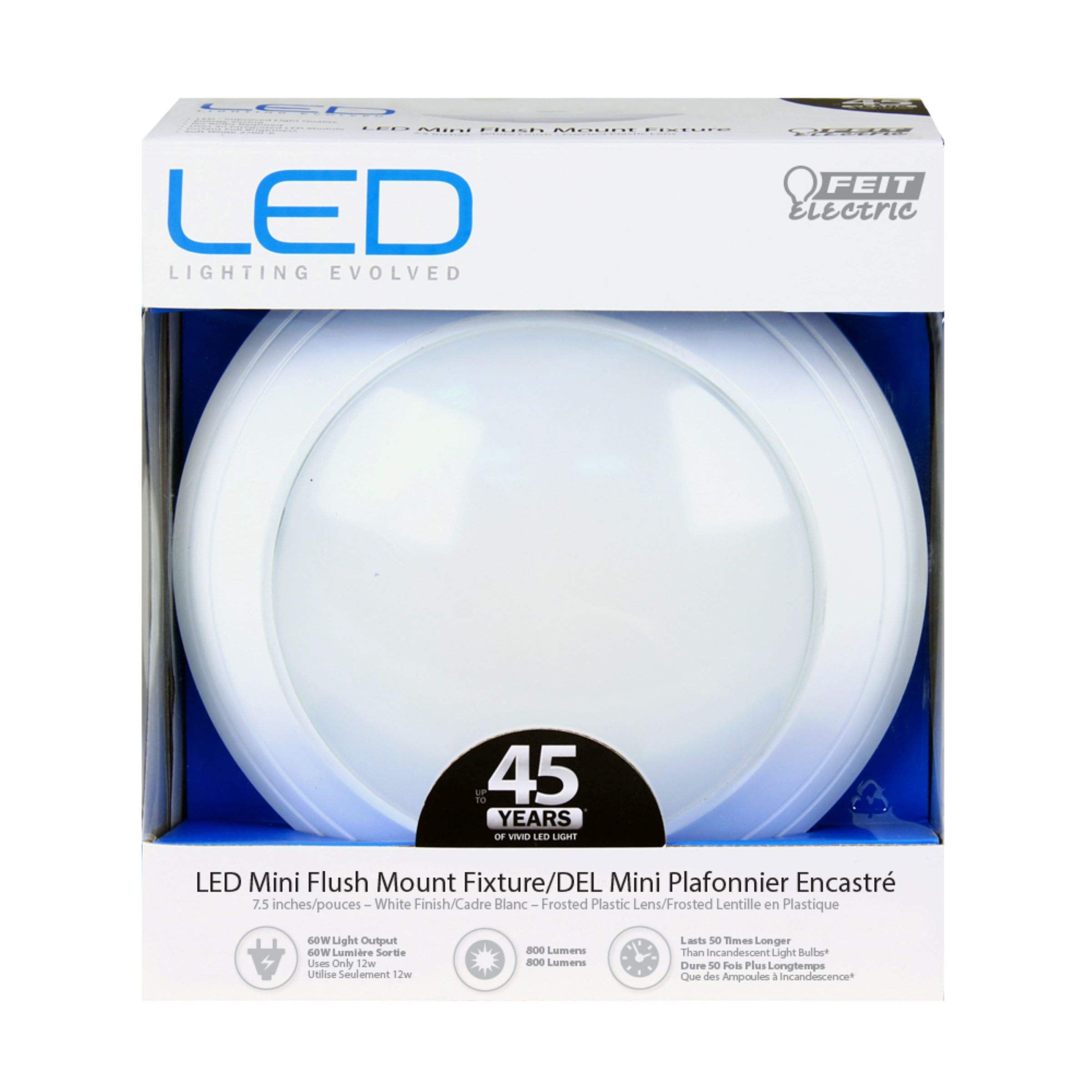 Feit Electric 73994 7.5'' Led Mini Flush Mount Ceiling Fixture, Soft White