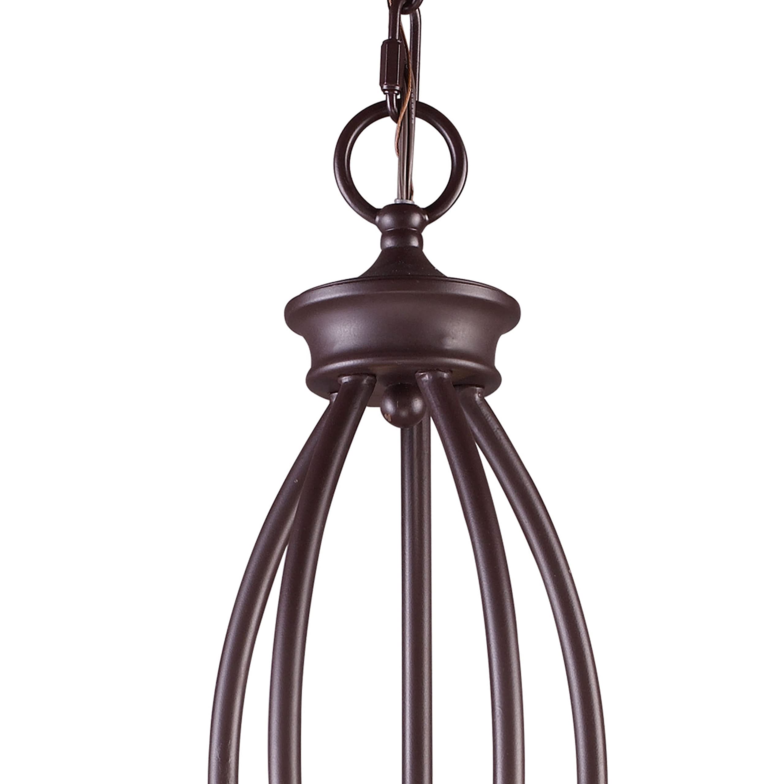 Elk Home 5-Light Medford Chandelier, Oiled Bronze, 26-Inch Wide, Transitional Style