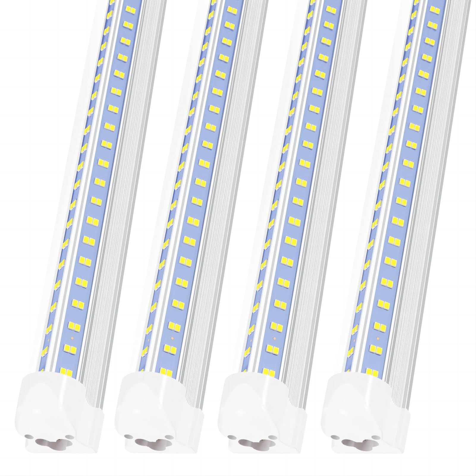 AQIQUUT Led Shop Lights,Led Shop Lights 4FT 50W 6500K 7000LM Clear White,Shop Light 4FT 110V Linkable Integrated V-Shape for Sho