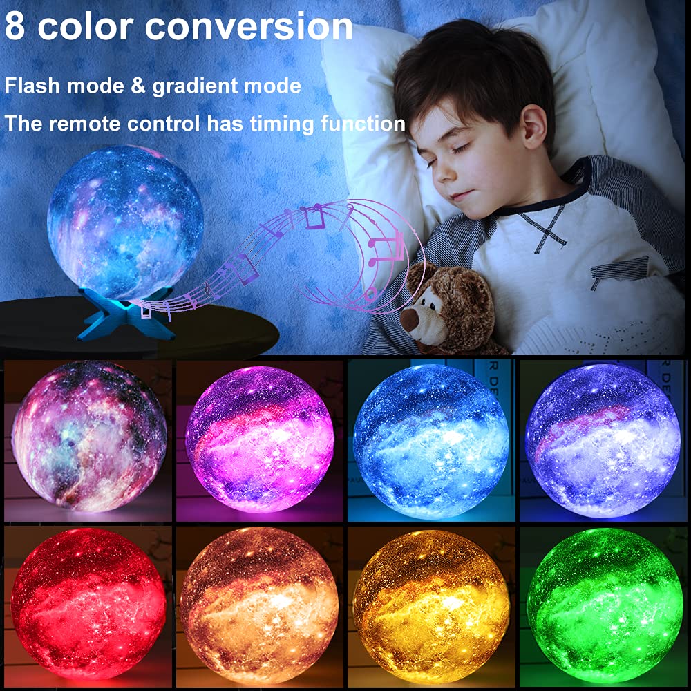 Hyodream Musical Moon Lamp With White Noise Sleeping Sound Machine For Baby, Built-In White Noise/Nature Sound/Lullaby & Bluetoo