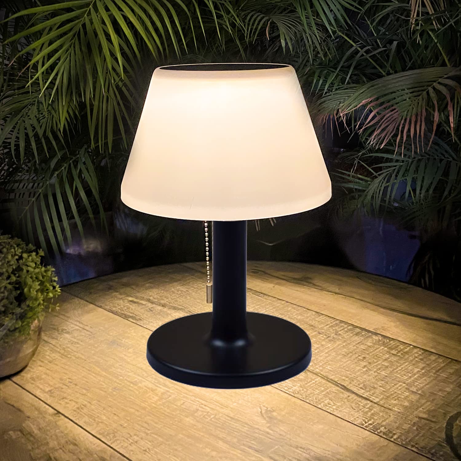 Shumi Solar Table Lamp - Waterproof Led, 3 Lighting Modes, Cordless Design For Indoor/Outdoor Use