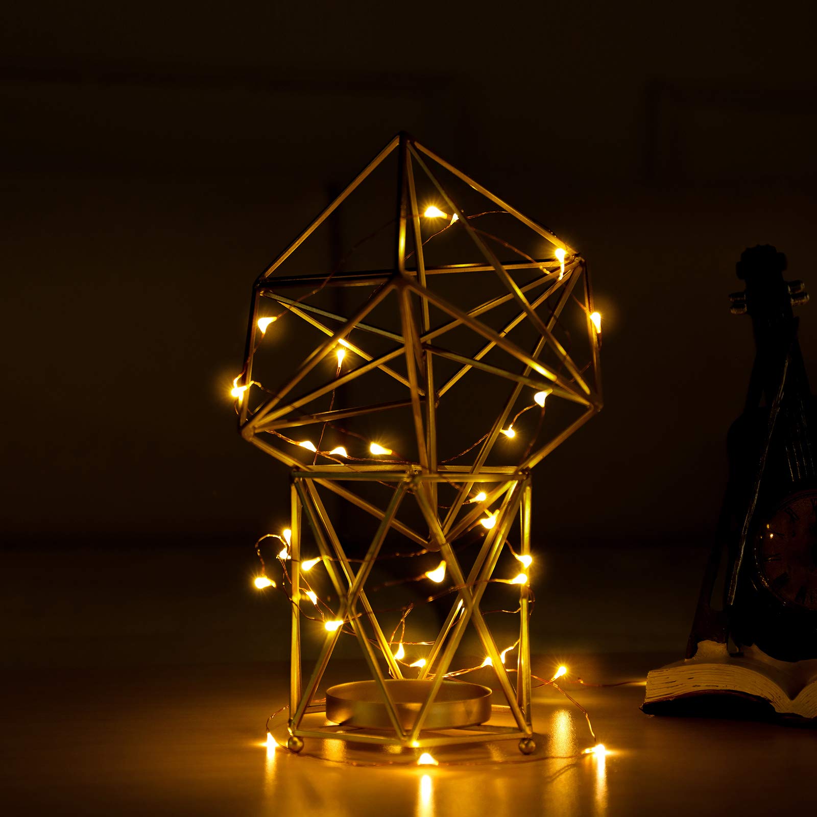Mikasol Fairy Lights Battery Operated, 16 Packs Mini 3*AAA Battery Powered Copper Wire Led Starry String Lights Firefly Lights f