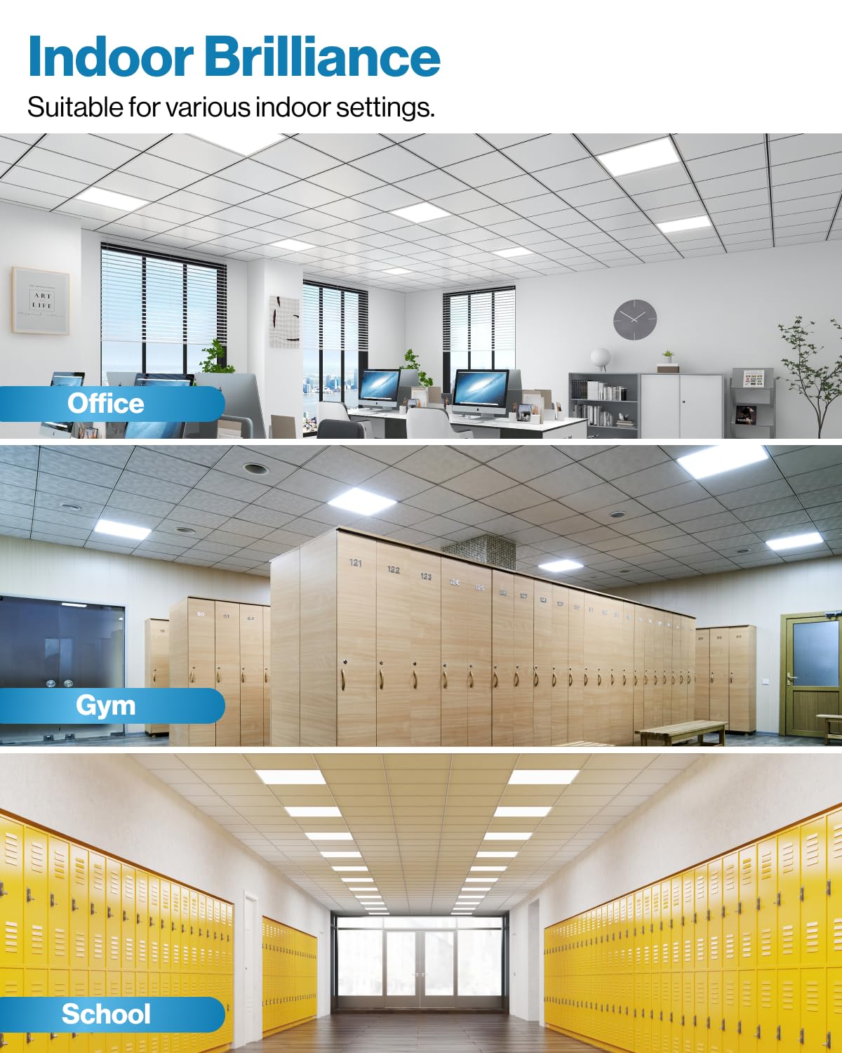 Sunco 18 Pack 2X2 Led Flat Panel Light, Dual Selectable Cct 4000K/5000K/6000K & Selectable Wattage 30W/35W/40W, 5200 Lumens, Dim
