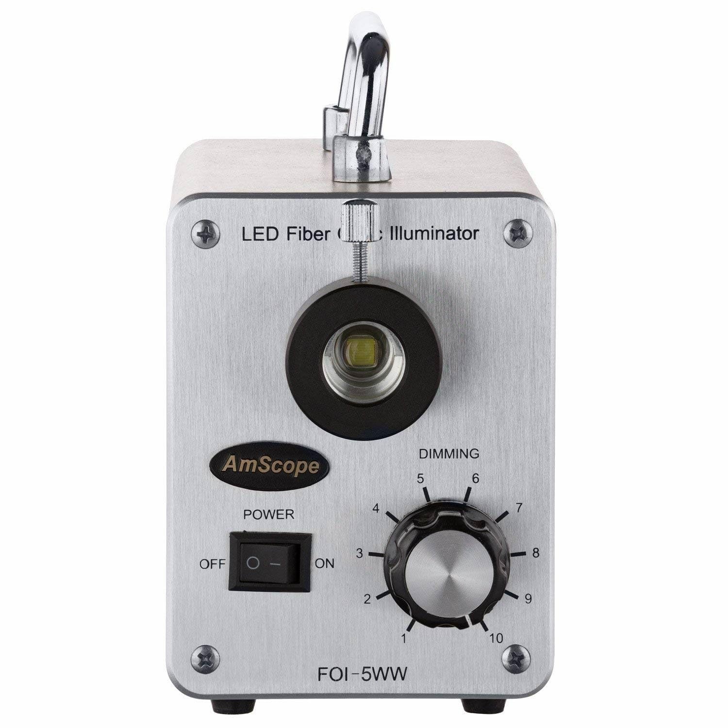 AmScope LED-50W 50W LED Cold Fiber Optic Illuminator