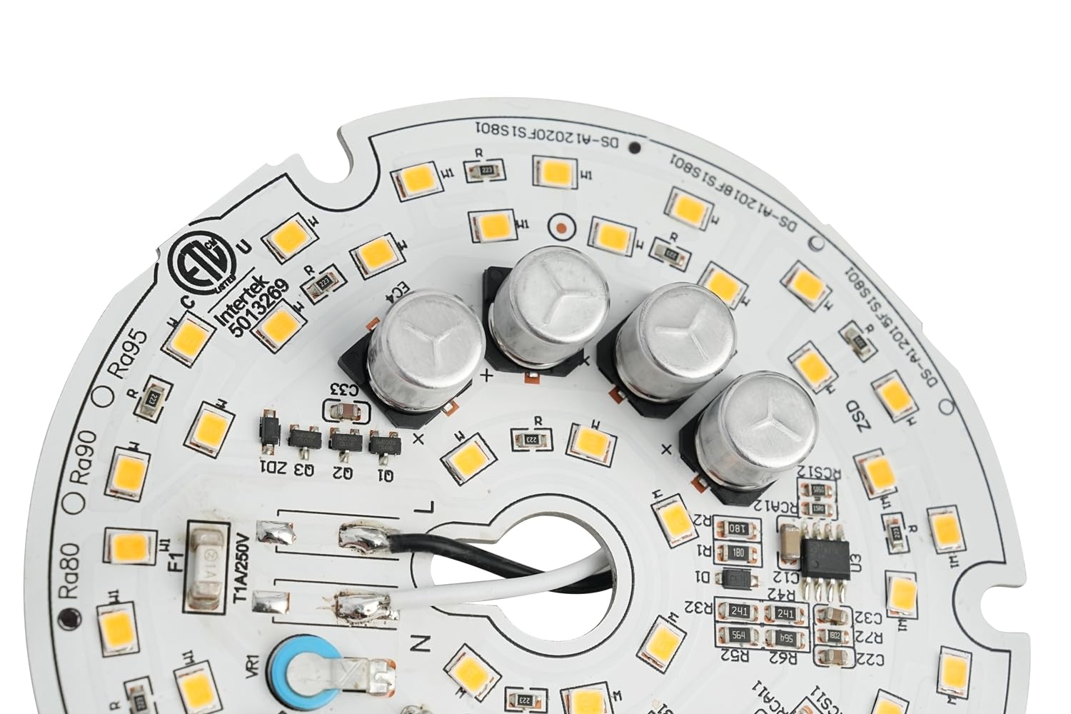 HAOLEDI 4'' 20W LED Ceiling Fan Light Retrofit Kit, Warm White 3000K, ETL Certified, 2400LM Ceiling Flush Light Replacement