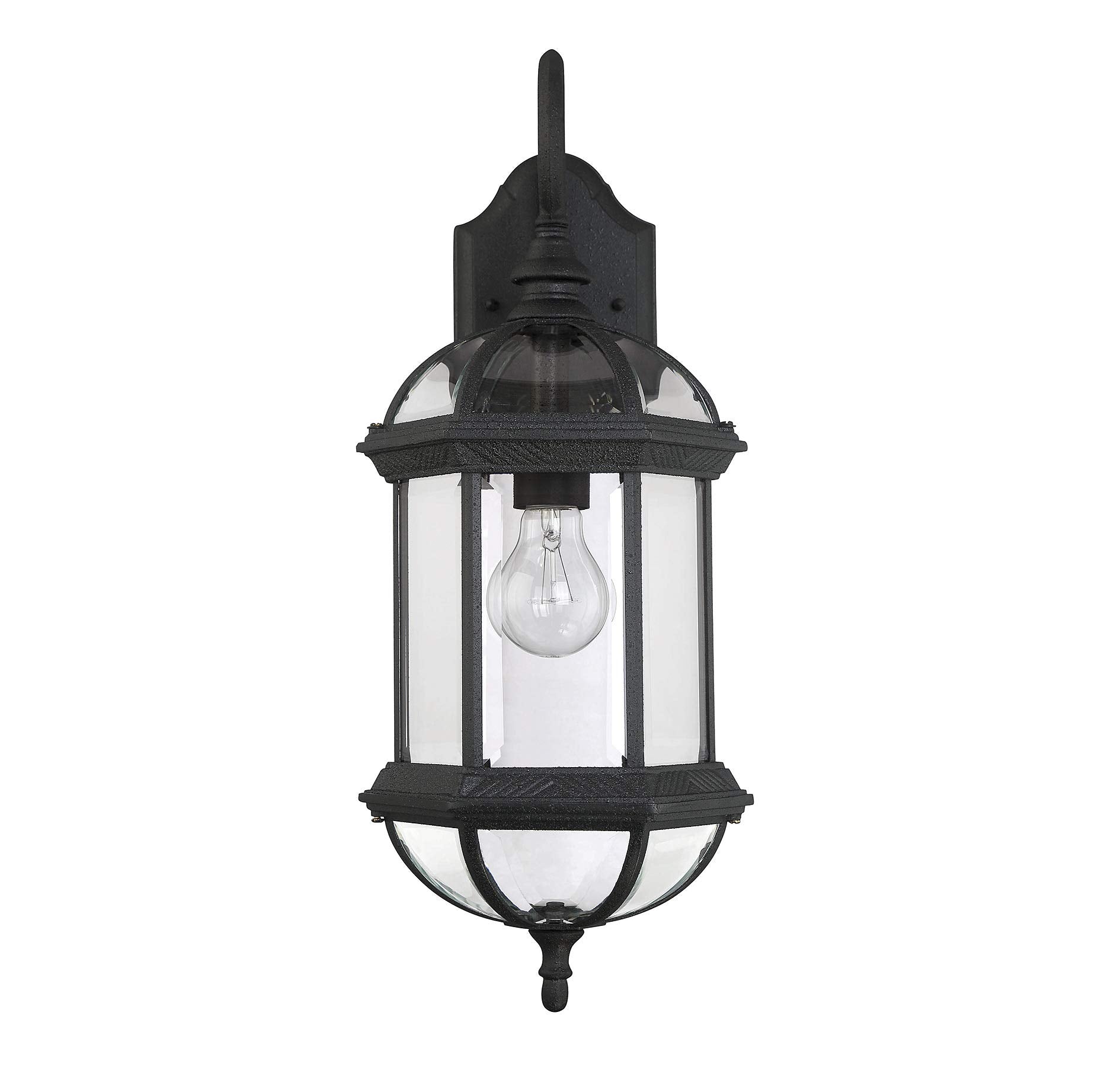 Savoy House 5-0630-Bk One Light Wall Mount Lantern