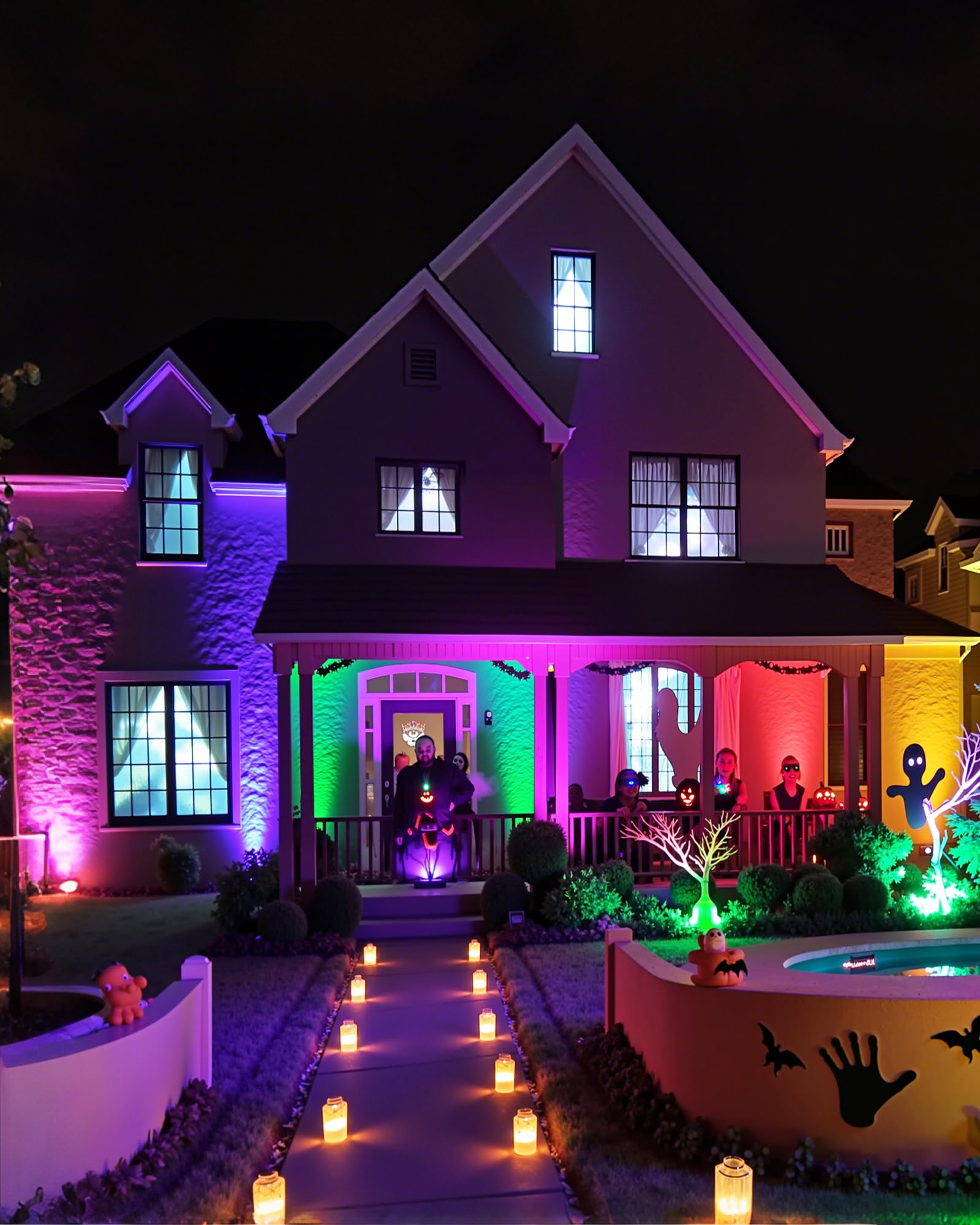 Flaspar 2 Pack Led Purple Light Bulbs For Halloween  40W Equivalent 5W E26 Base  Violet Lighting For Indoor&Outdoor  Christmas  Home Decor  Party&Holiday Decoration  Porch Lights  Non-Dimmable