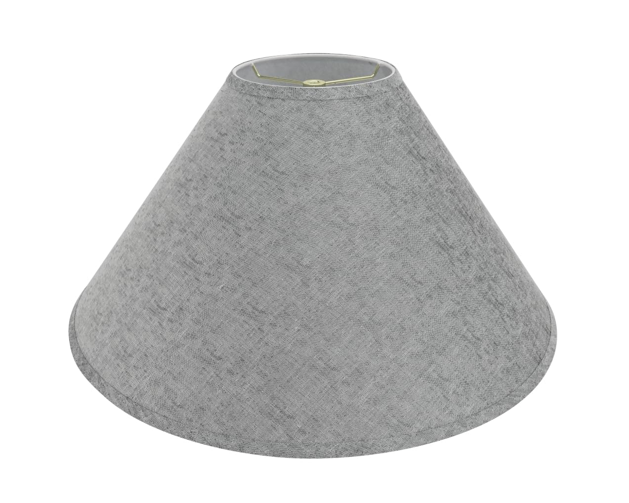 Aspen Creative 32592A, Transitional Hardback Empire Shaped Spider Construction Lamp Shade In Grey, 23'' Wide (7'' X 23'' X 14'')