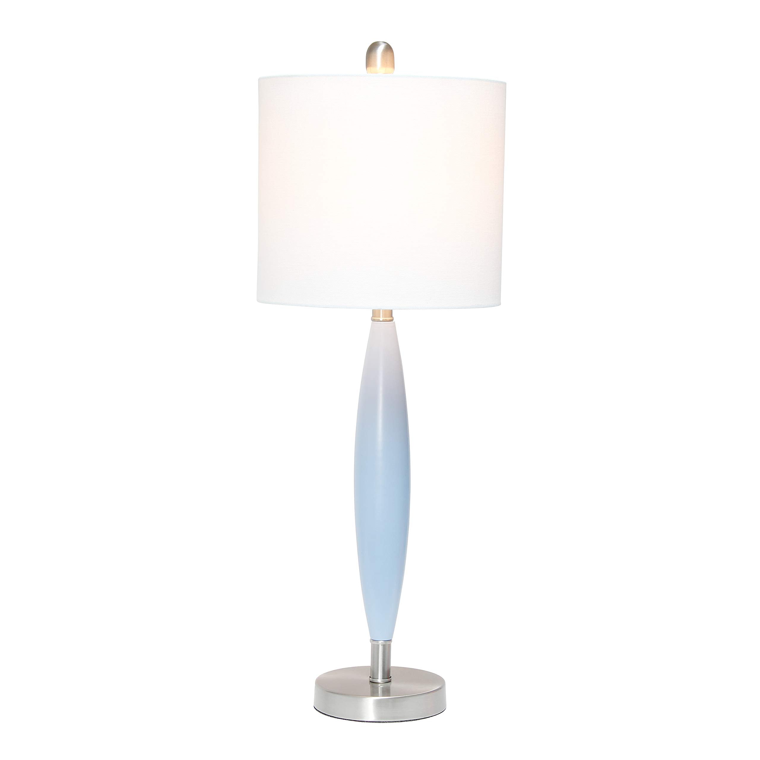Elegant Designs LT3308-BLU Table Lamp, Metal, Blue, (Pack of 1)
